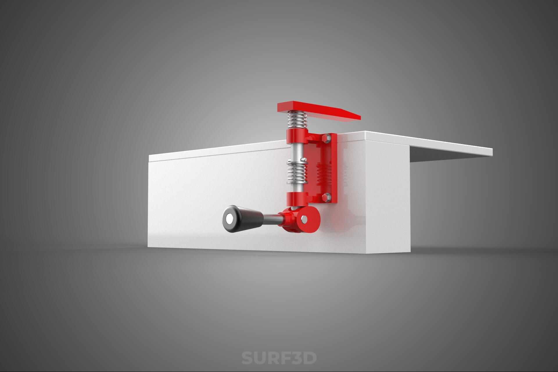 Bench Toggle Vise Clamp Plate Mounted Clamping Jig Fixture 3D Model