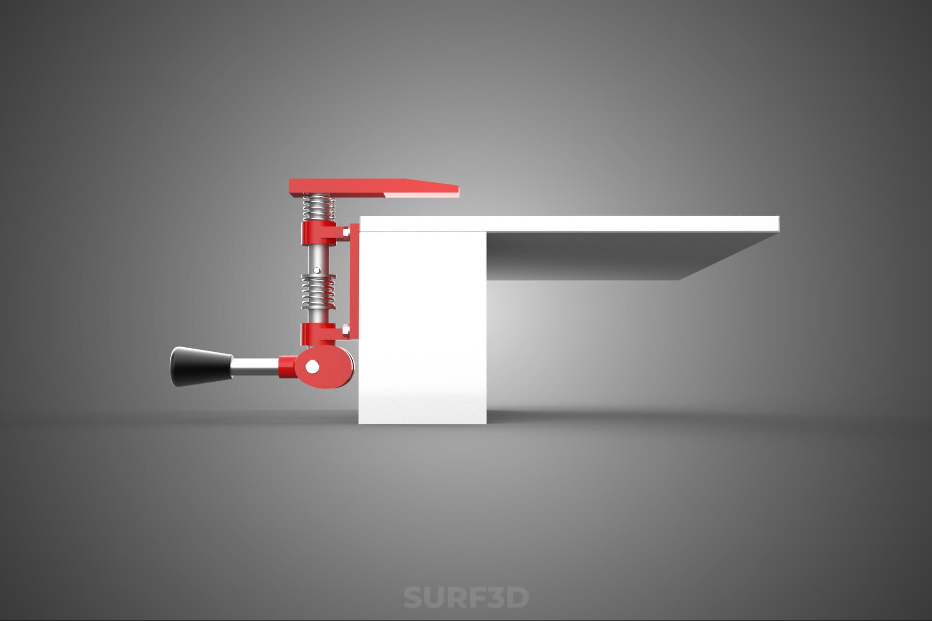 Bench Toggle Vise Clamp Plate Mounted Clamping Jig Fixture 3D Model