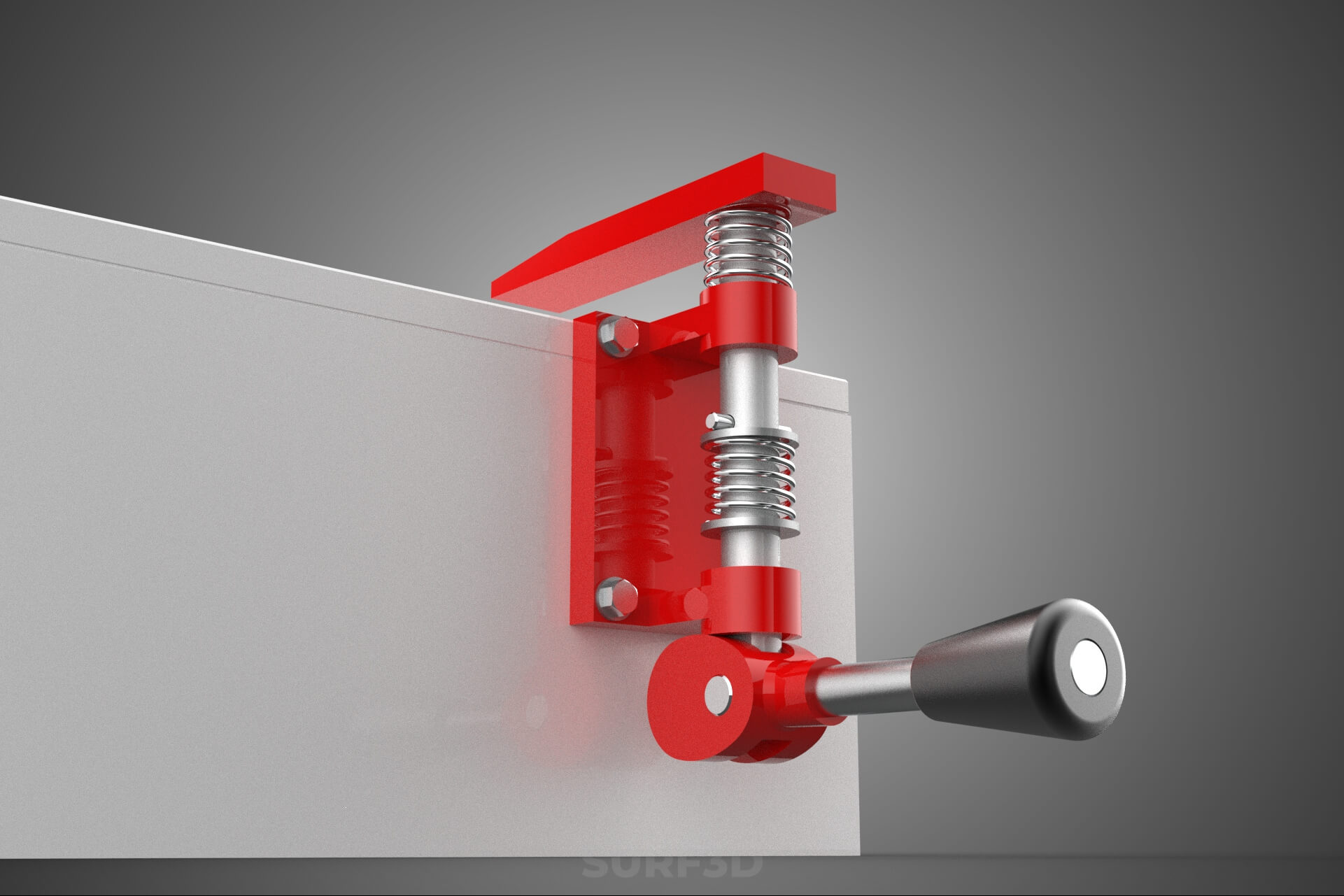 Bench Toggle Vise Clamp Plate Mounted Clamping Jig Fixture 3D Model
