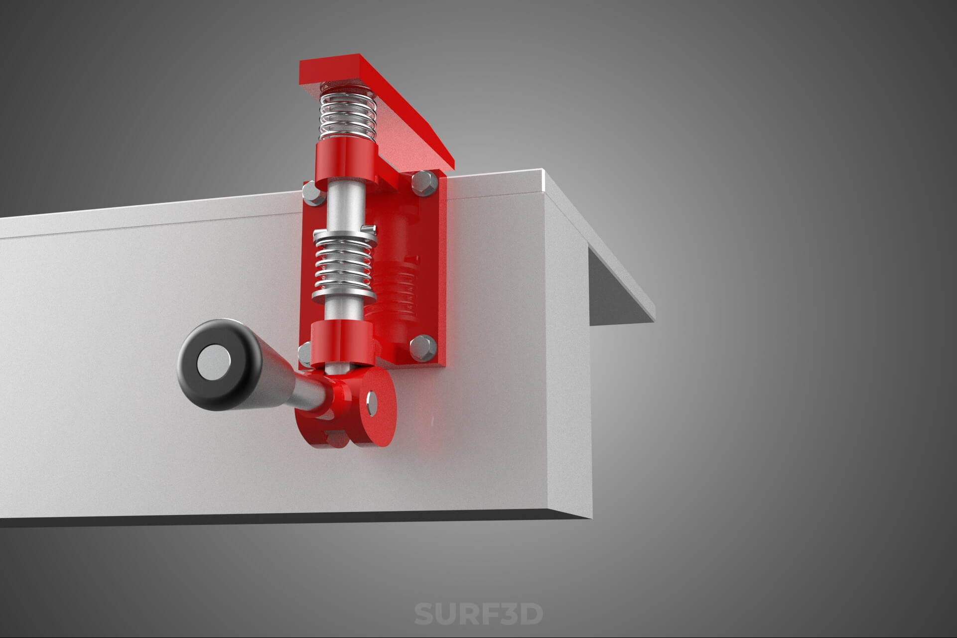 Bench Toggle Vise Clamp Plate Mounted Clamping Jig Fixture 3D Model