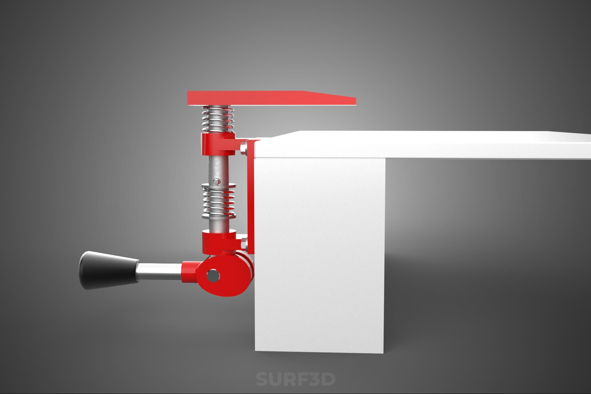 Bench Toggle Vise Clamp Plate Mounted Clamping Jig Fixture 3D Model
