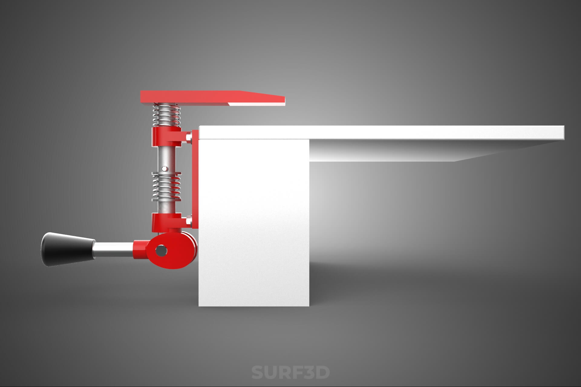 Bench Toggle Vise Clamp Plate Mounted Clamping Jig Fixture 3D Model