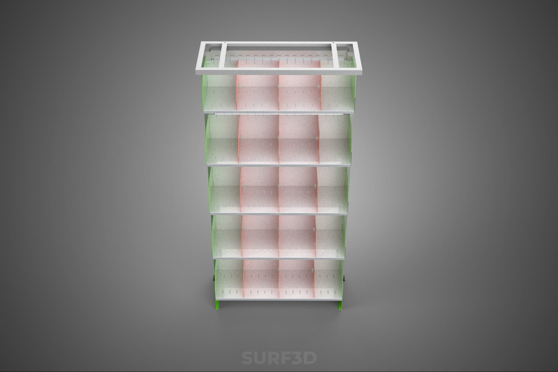 Book Shelf Rack Case Organizer Divider Shelving Bookshelf 3D Model