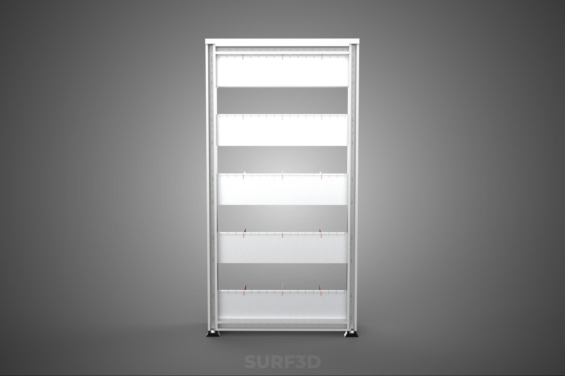 Book Shelf Rack Case Organizer Divider Shelving Bookshelf 3D Model