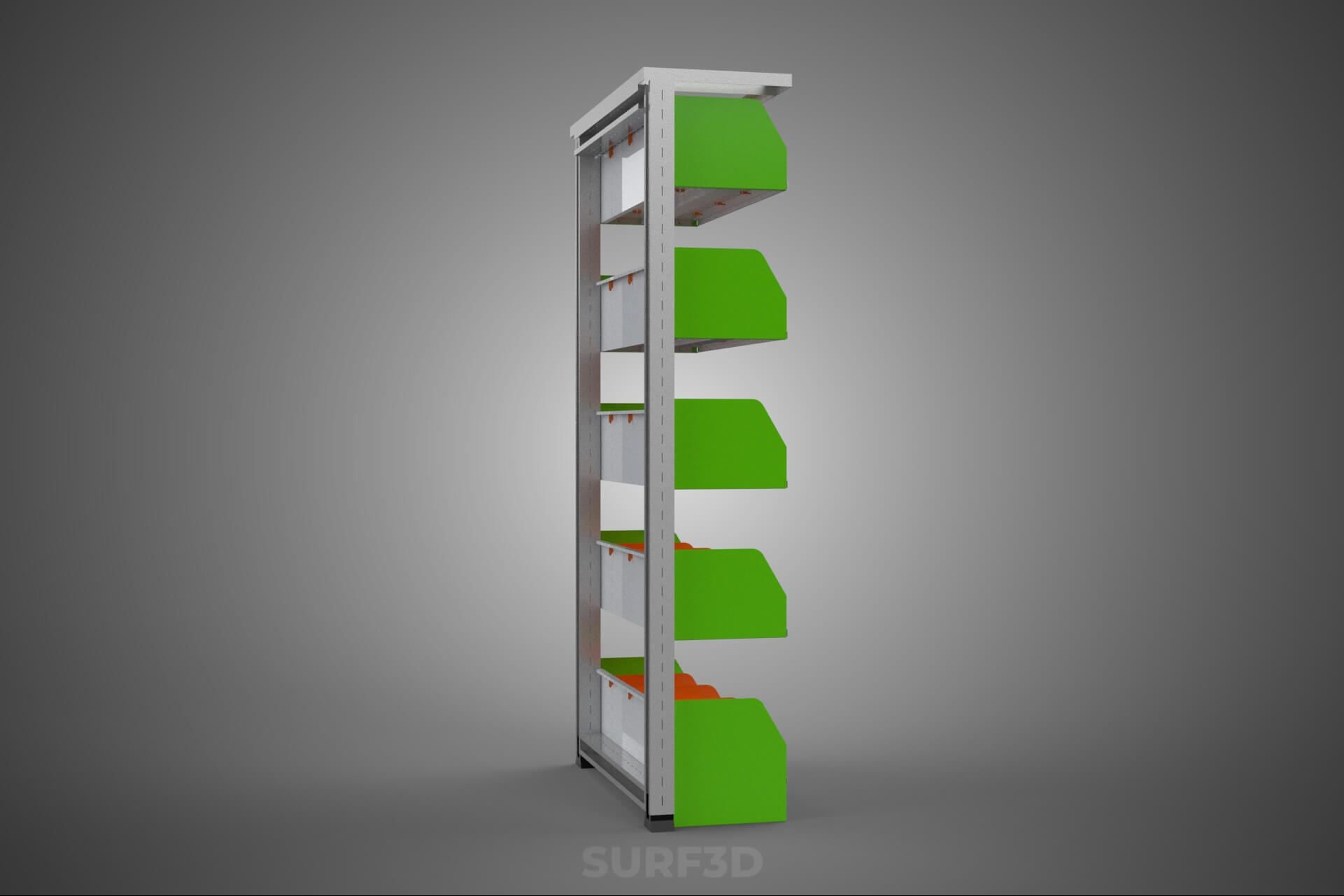 Book Shelf Rack Case Organizer Divider Shelving Bookshelf 3D Model