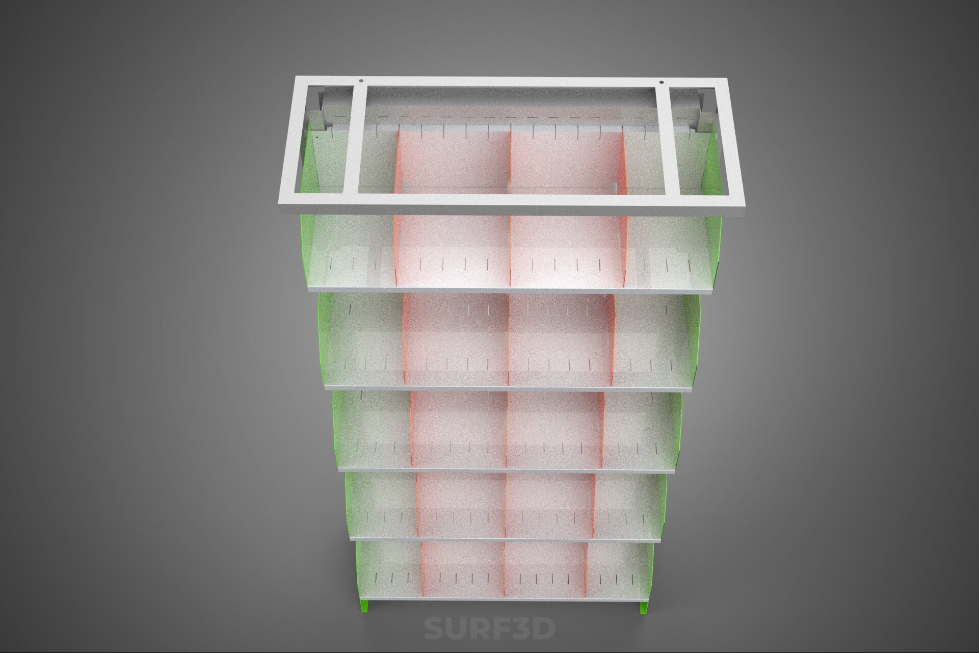 Book Shelf Rack Case Organizer Divider Shelving Bookshelf 3D Model