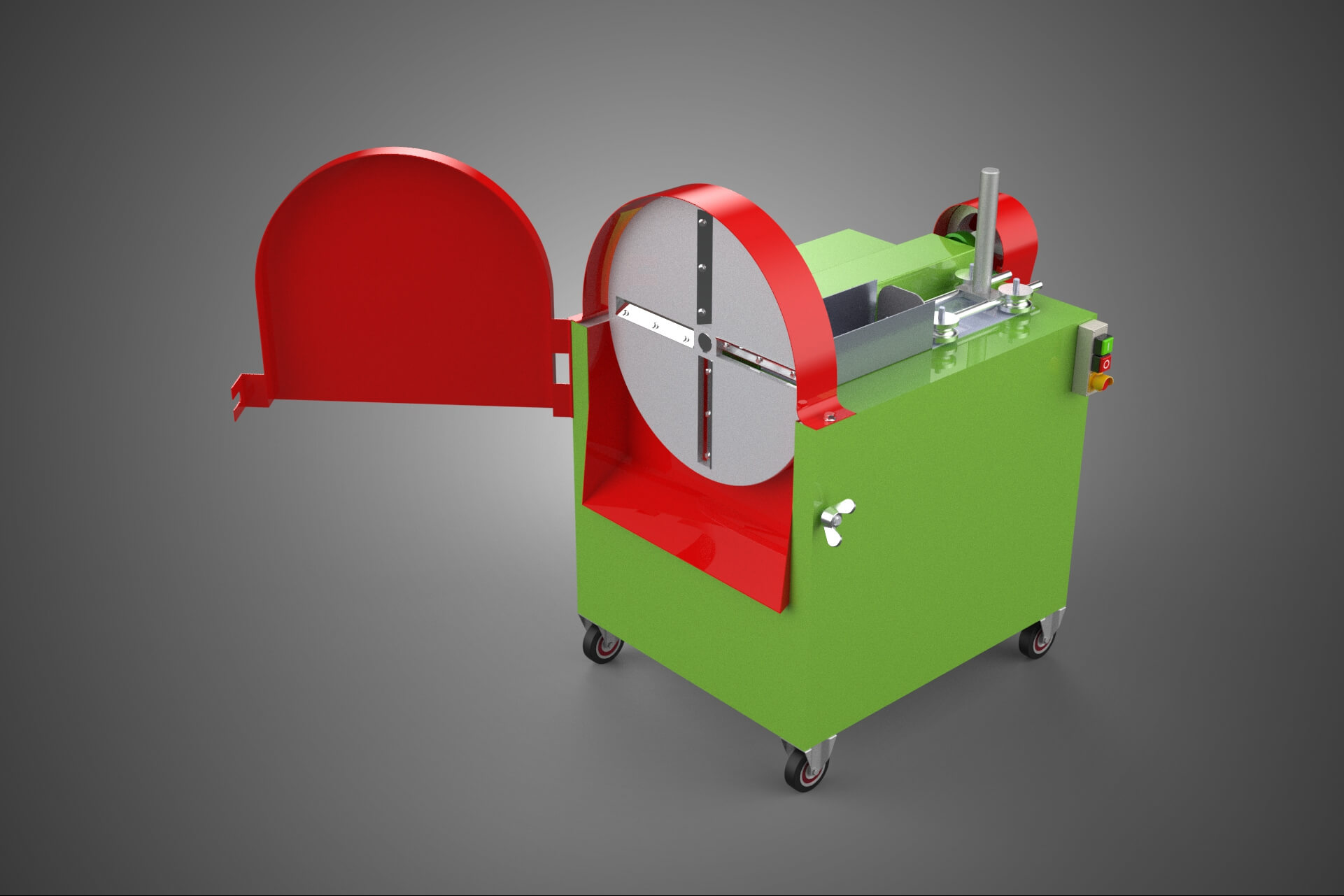 Cassava Potato Tuber Chips Slicer Cut Cutter Chopper Machine 3D Model