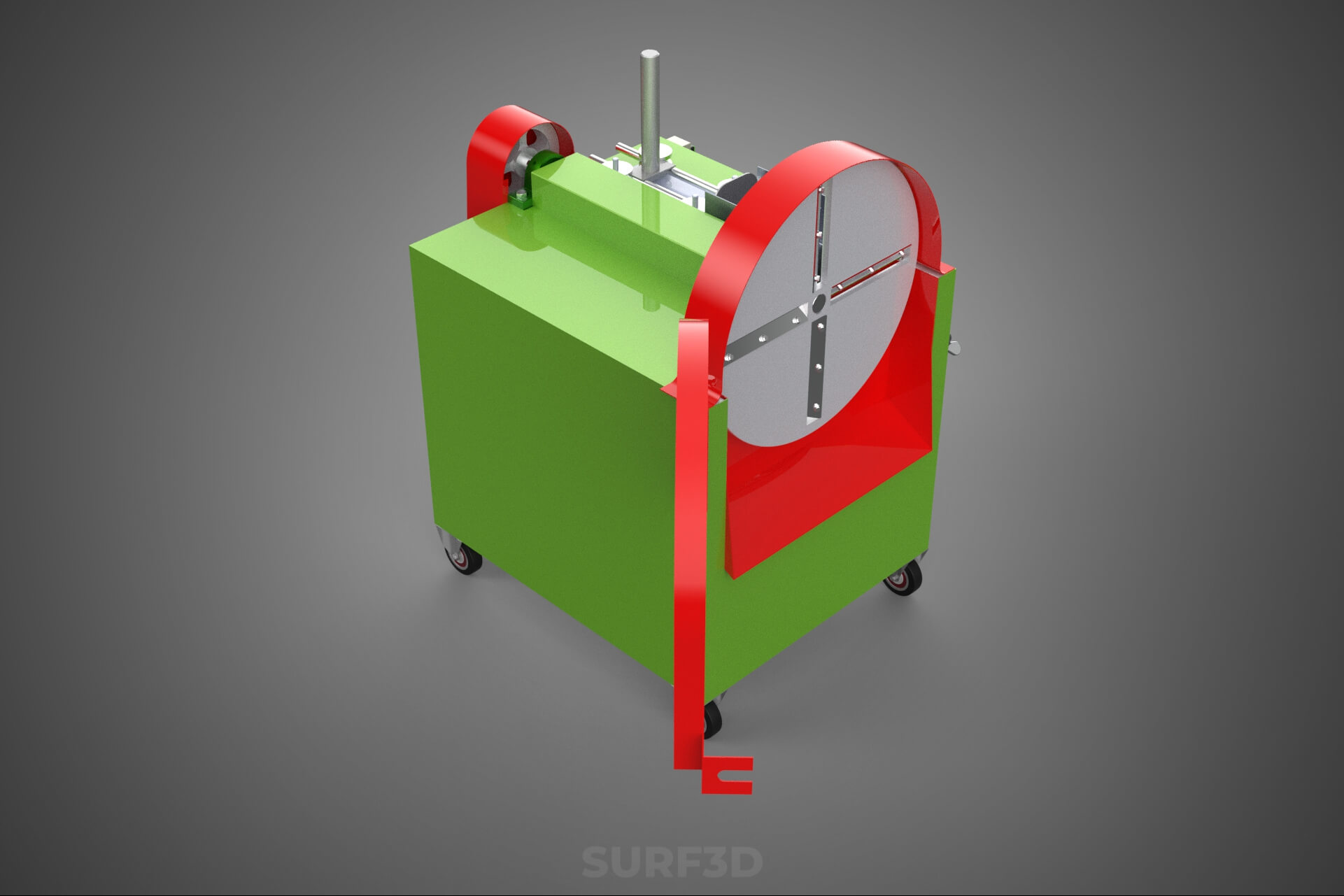 Cassava Potato Tuber Chips Slicer Cut Cutter Chopper Machine 3D Model