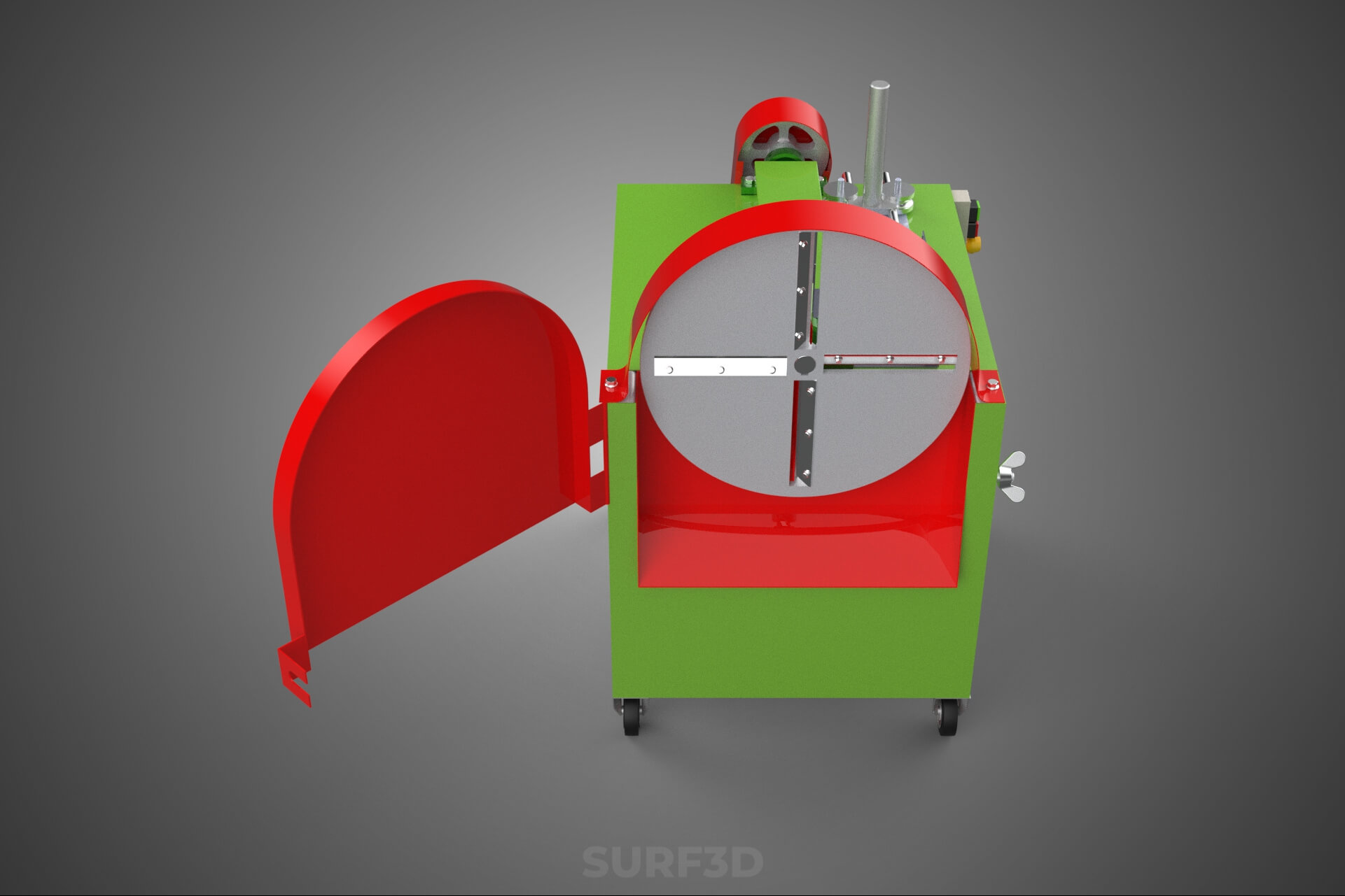 Cassava Potato Tuber Chips Slicer Cut Cutter Chopper Machine 3D Model