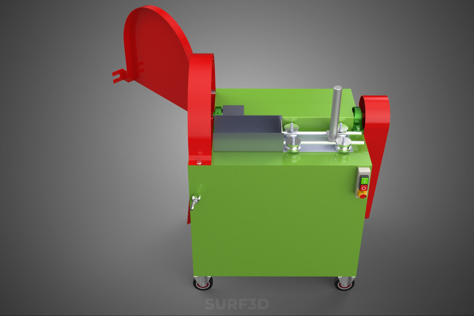 Cassava Potato Tuber Chips Slicer Cut Cutter Chopper Machine 3D Model