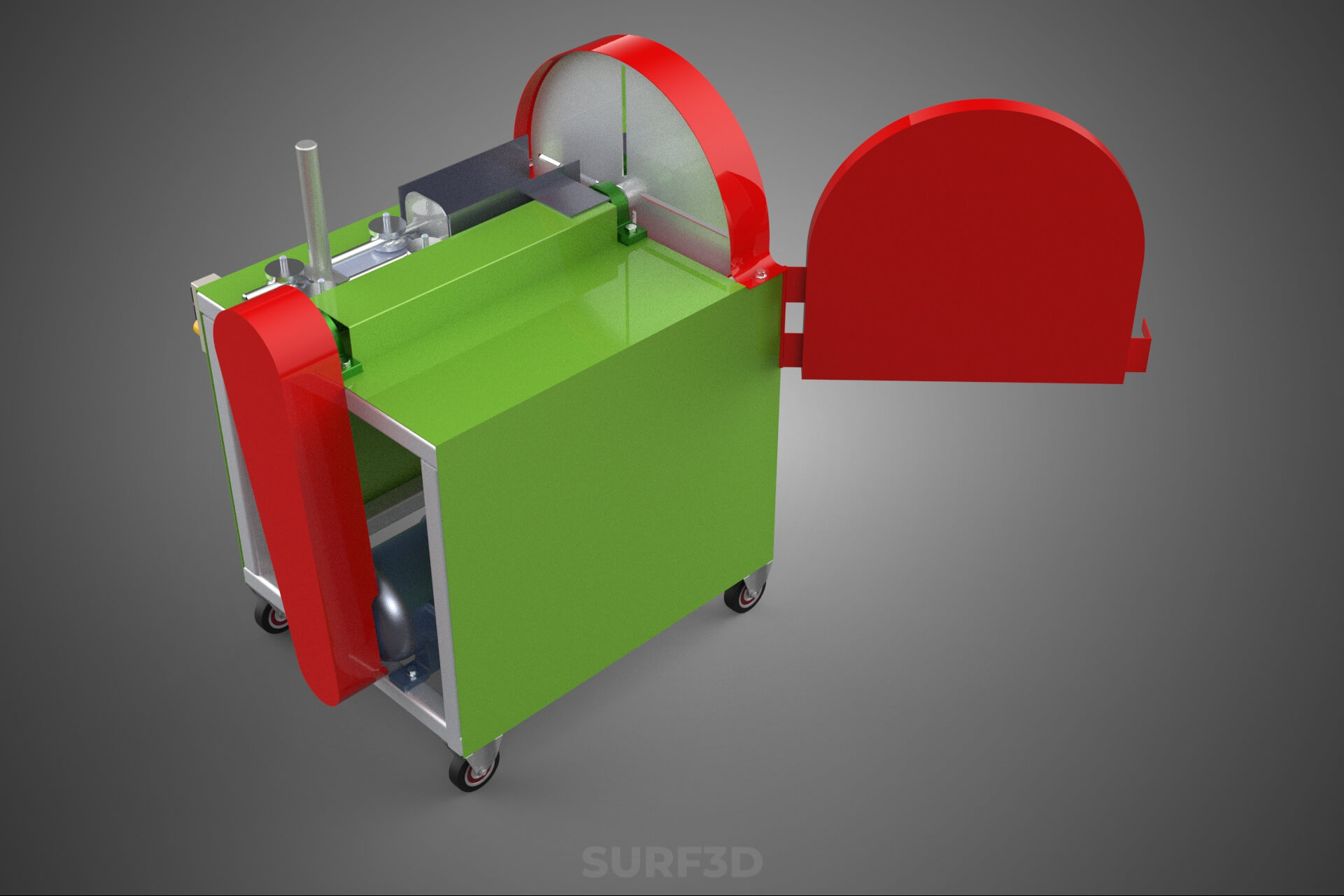 Cassava Potato Tuber Chips Slicer Cut Cutter Chopper Machine 3D Model