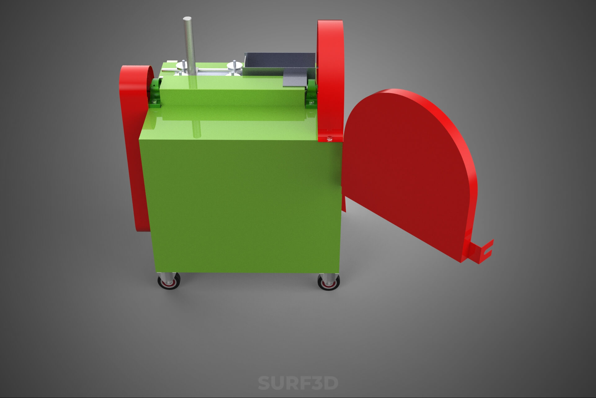 Cassava Potato Tuber Chips Slicer Cut Cutter Chopper Machine 3D Model