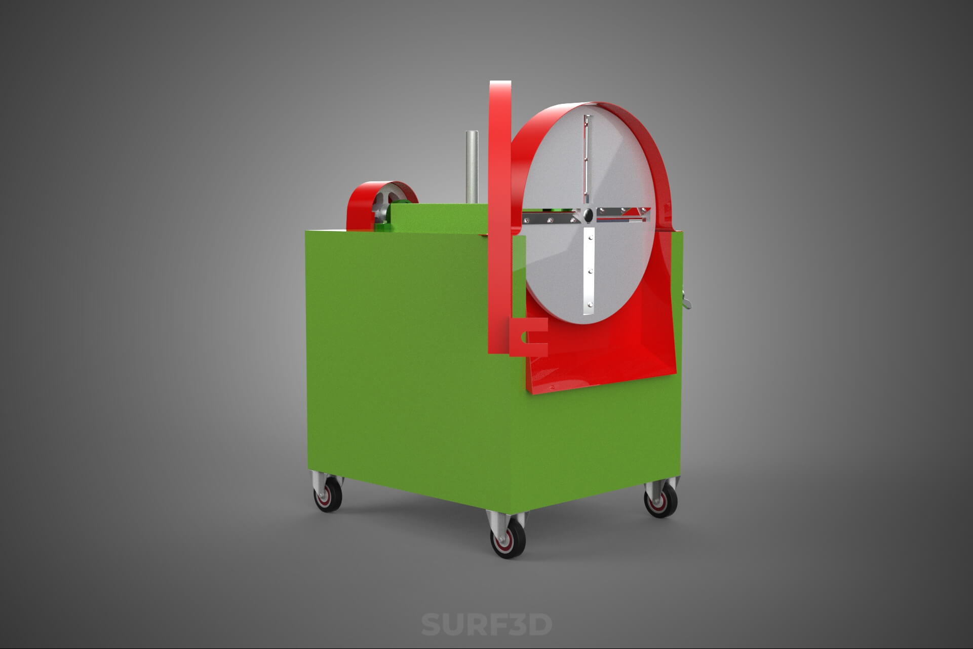 Cassava Potato Tuber Chips Slicer Cut Cutter Chopper Machine 3D Model