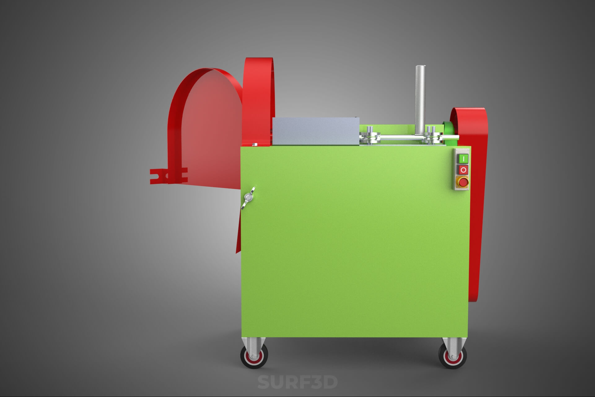 Cassava Potato Tuber Chips Slicer Cut Cutter Chopper Machine 3D Model