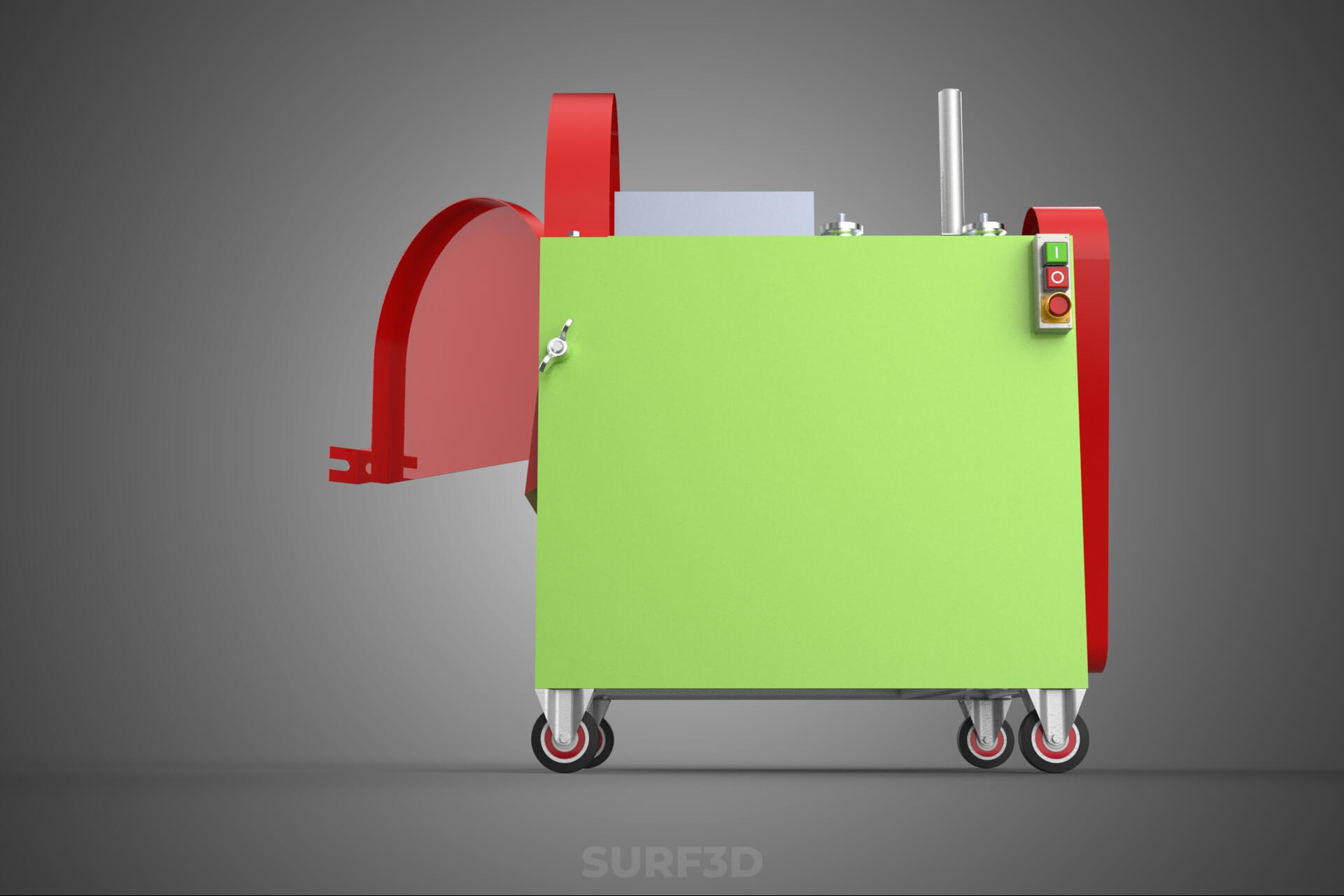 Cassava Potato Tuber Chips Slicer Cut Cutter Chopper Machine 3D Model