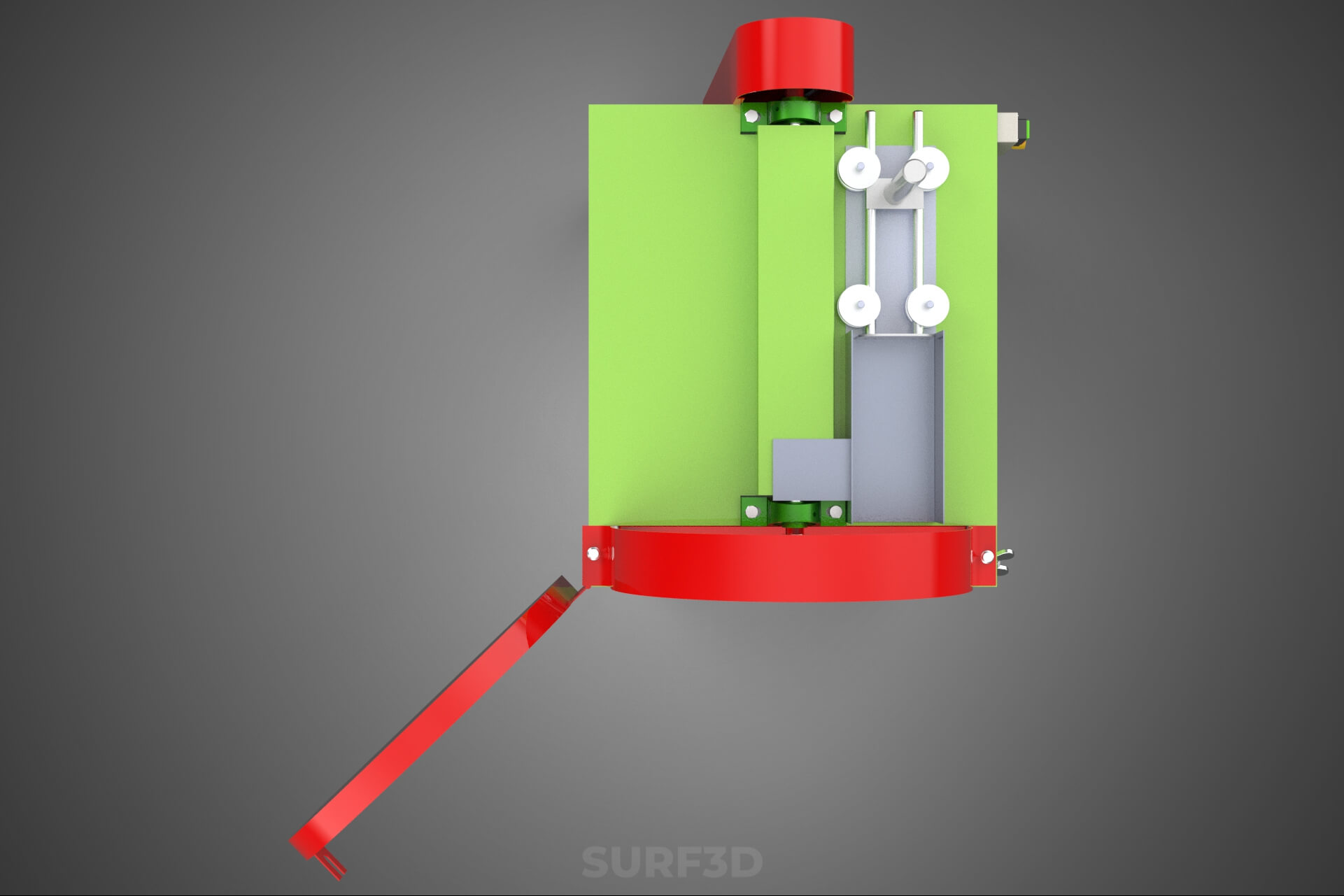 Cassava Potato Tuber Chips Slicer Cut Cutter Chopper Machine 3D Model