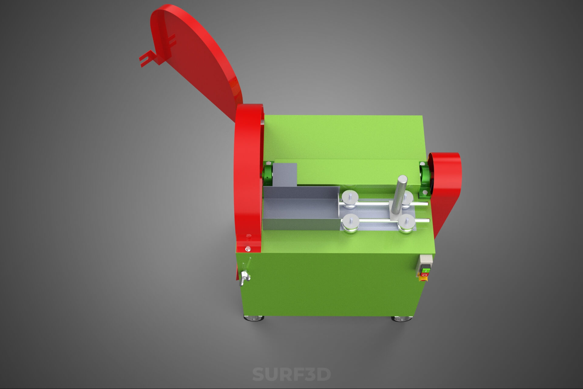 Cassava Potato Tuber Chips Slicer Cut Cutter Chopper Machine 3D Model