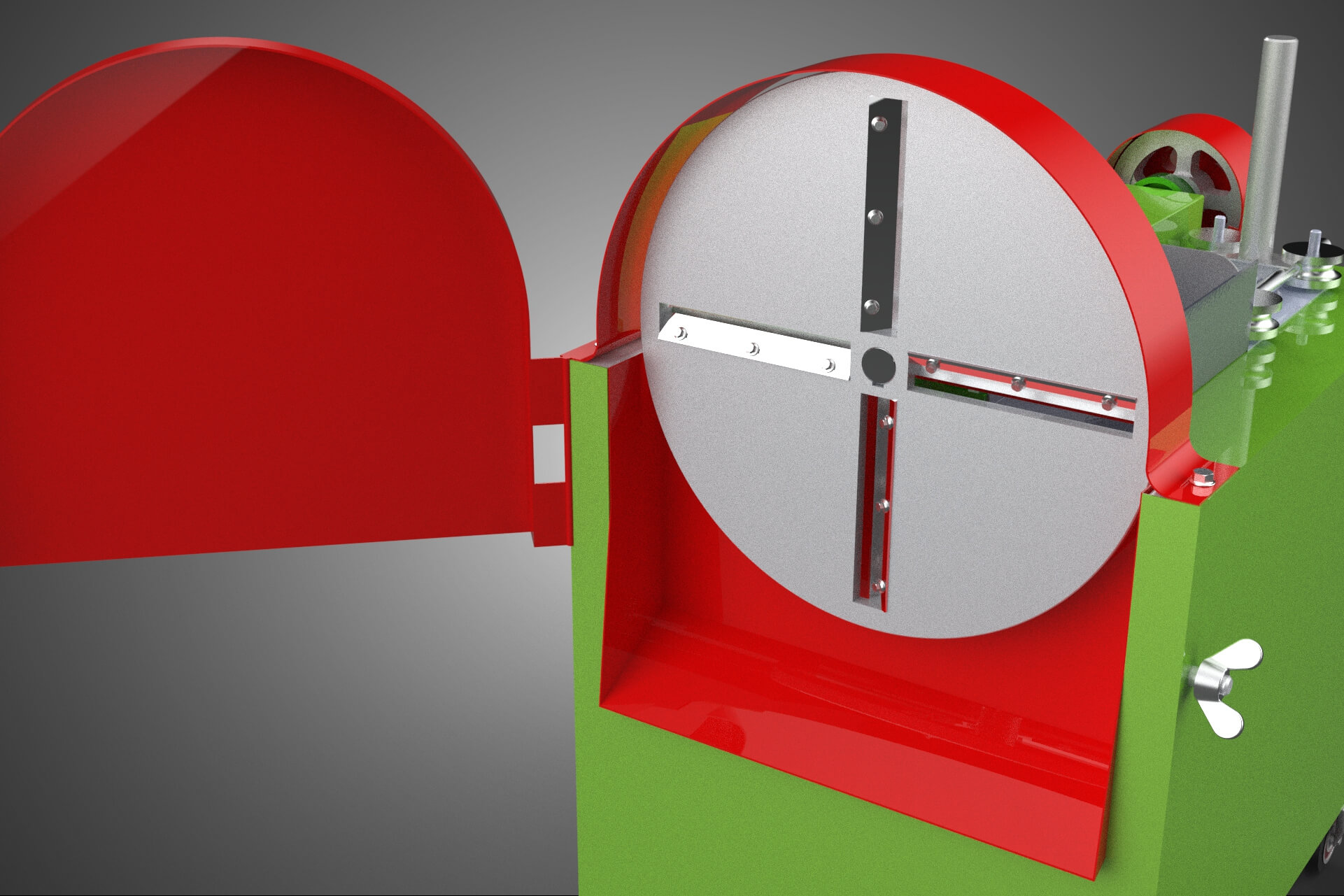 Cassava Potato Tuber Chips Slicer Cut Cutter Chopper Machine 3D Model