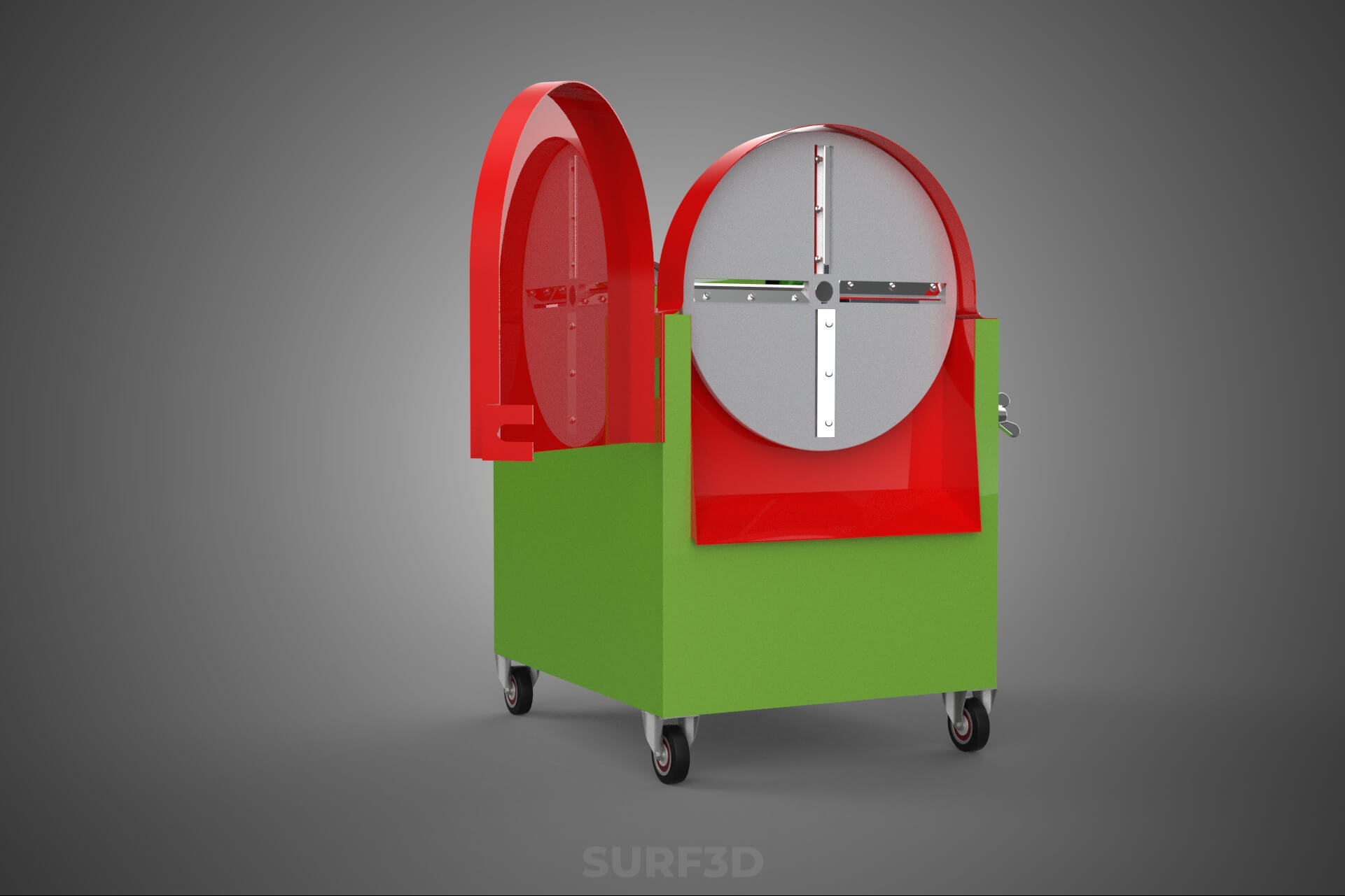 Cassava Potato Tuber Chips Slicer Cut Cutter Chopper Machine 3D Model