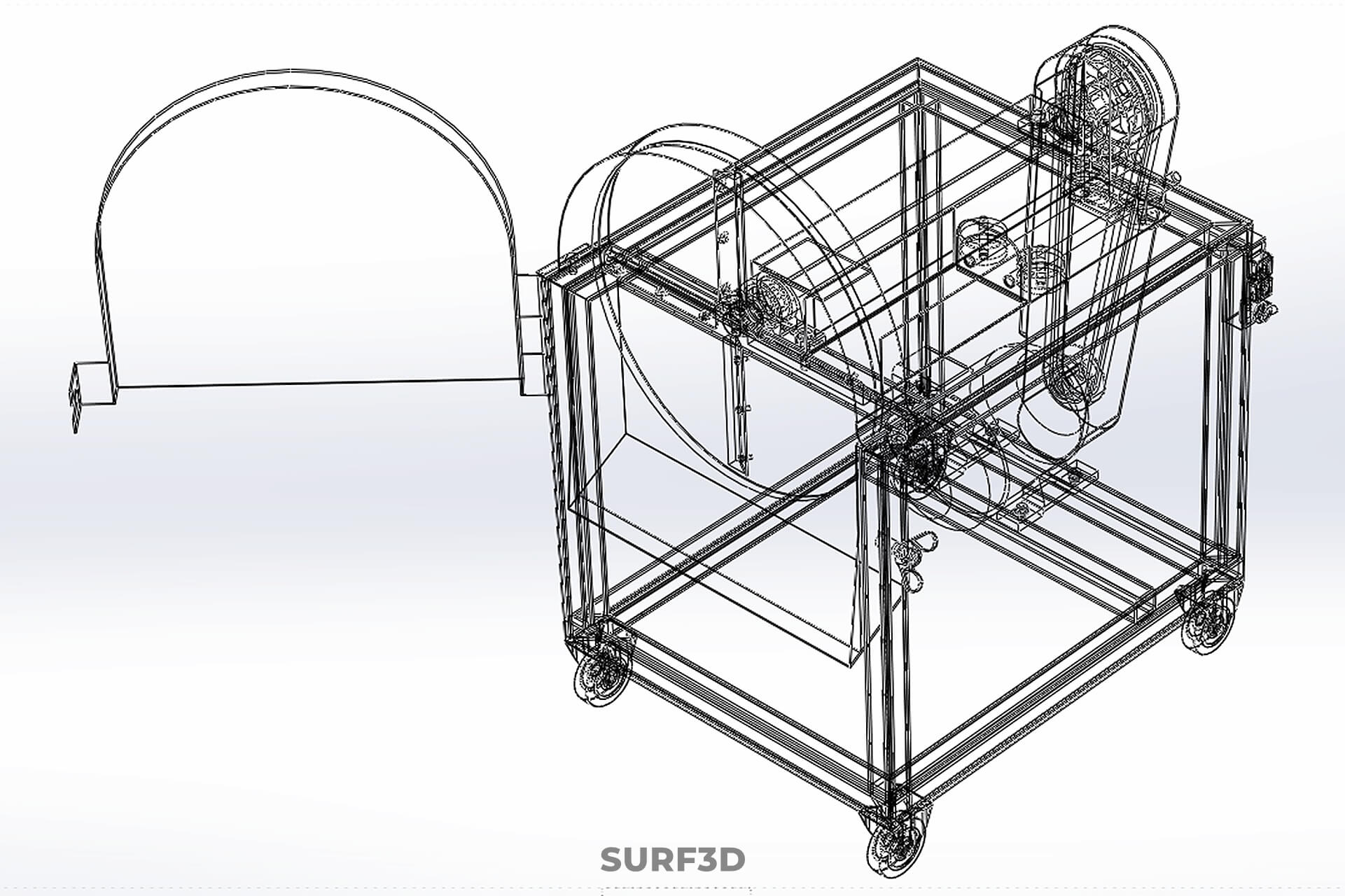 Cassava Potato Tuber Chips Slicer Cut Cutter Chopper Machine 3D Model