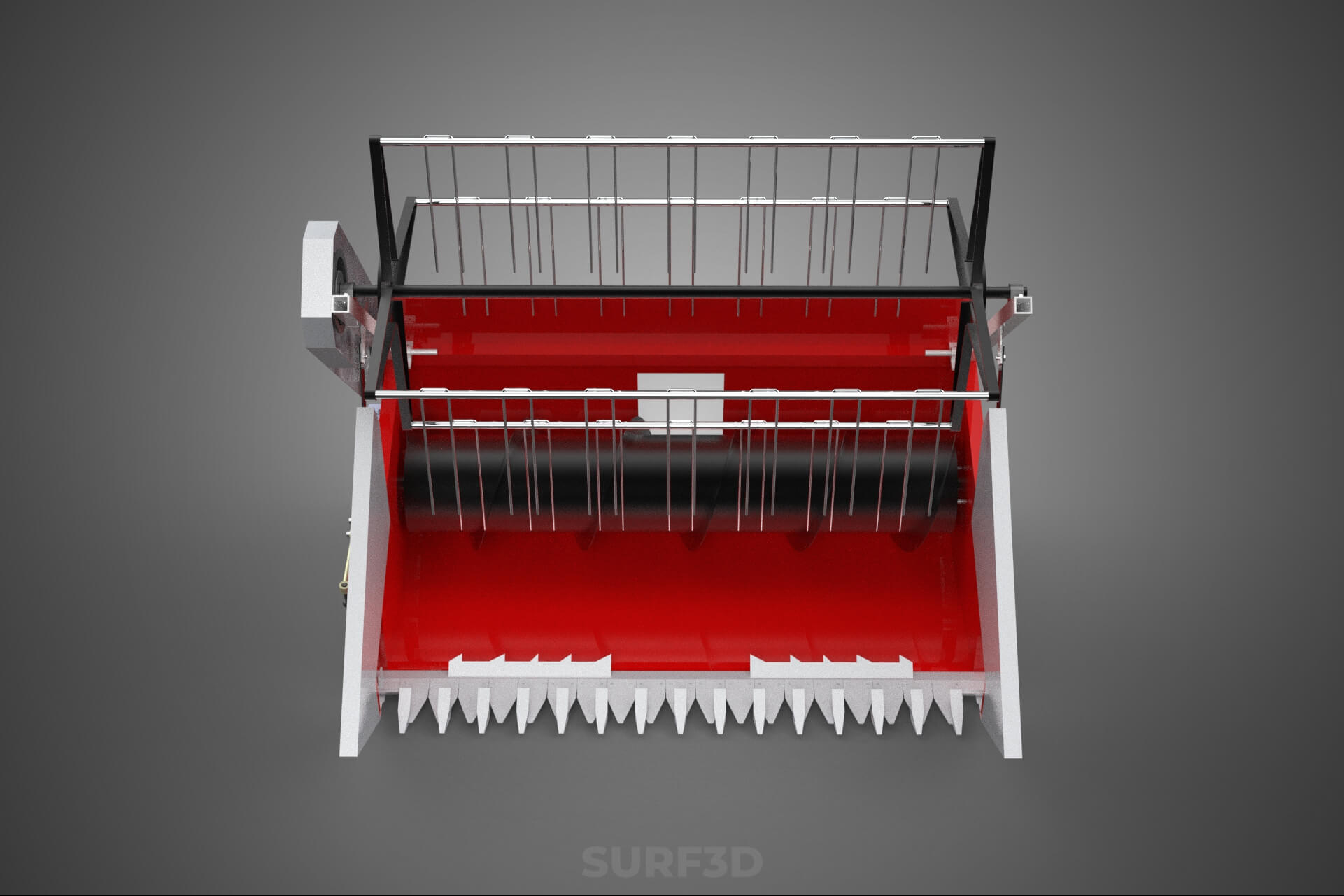 Combine Harvester Grain Header Harvesting Auger Blade Cutter 3D Model