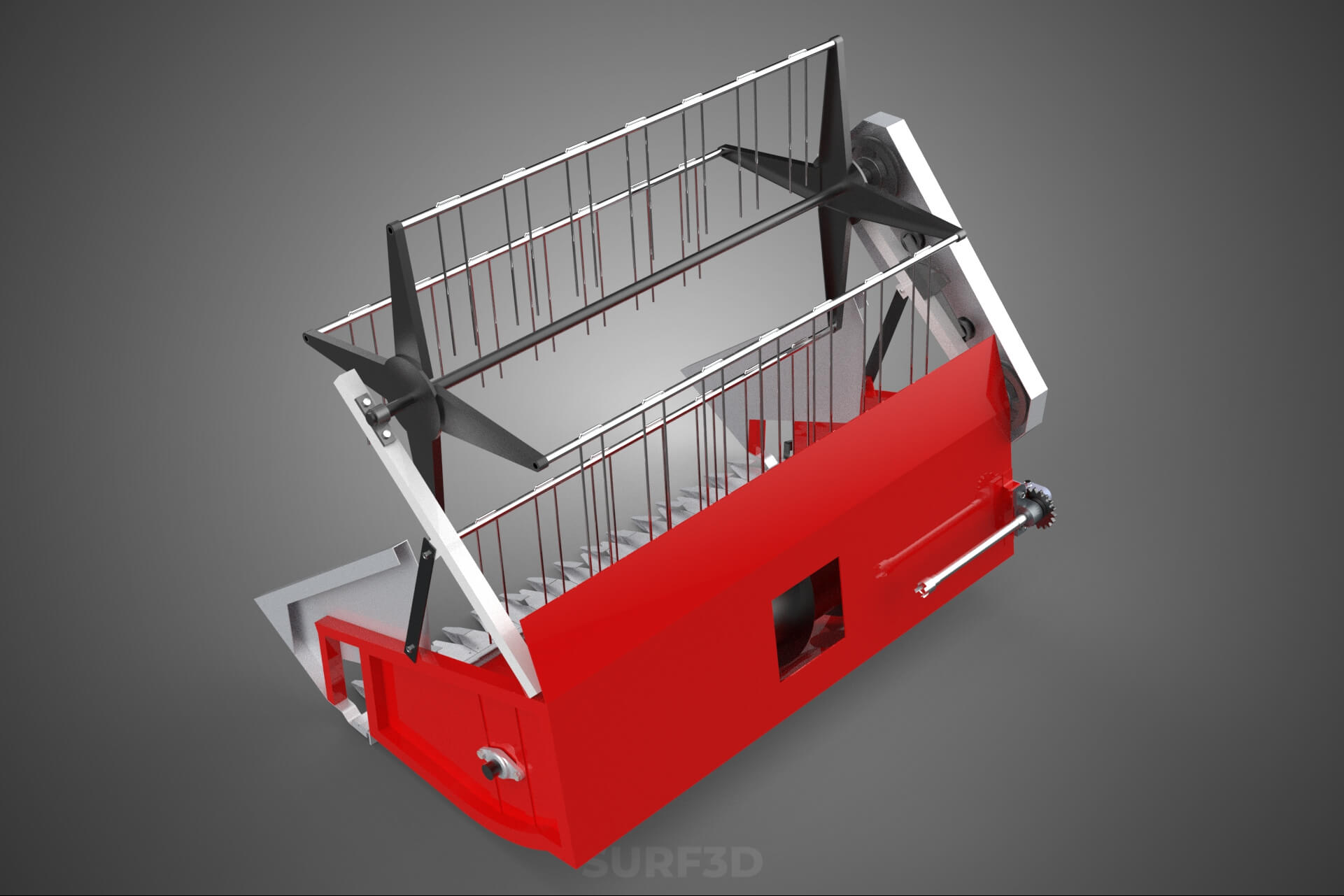 Combine Harvester Grain Header Harvesting Auger Blade Cutter 3D Model