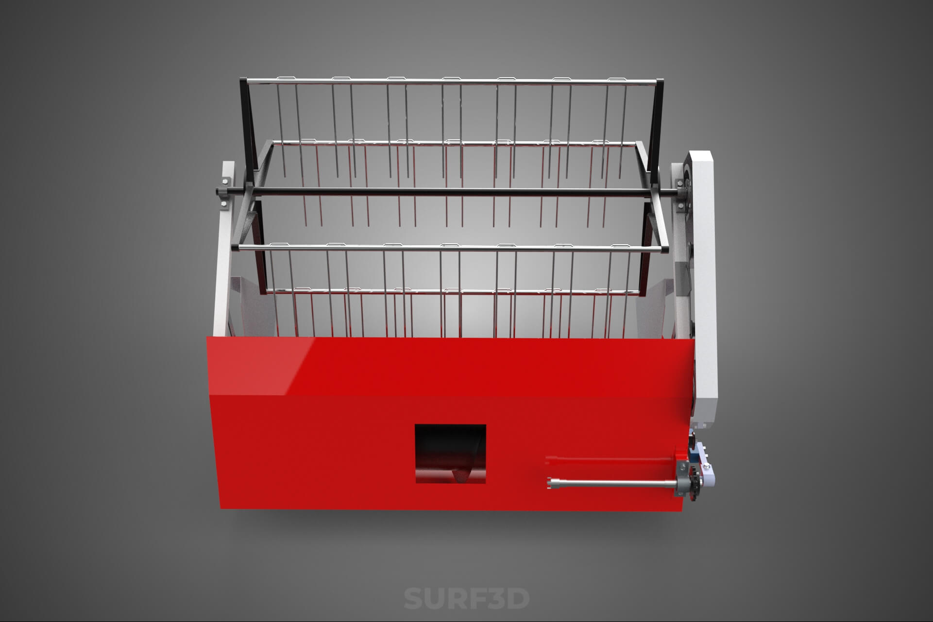 Combine Harvester Grain Header Harvesting Auger Blade Cutter 3D Model