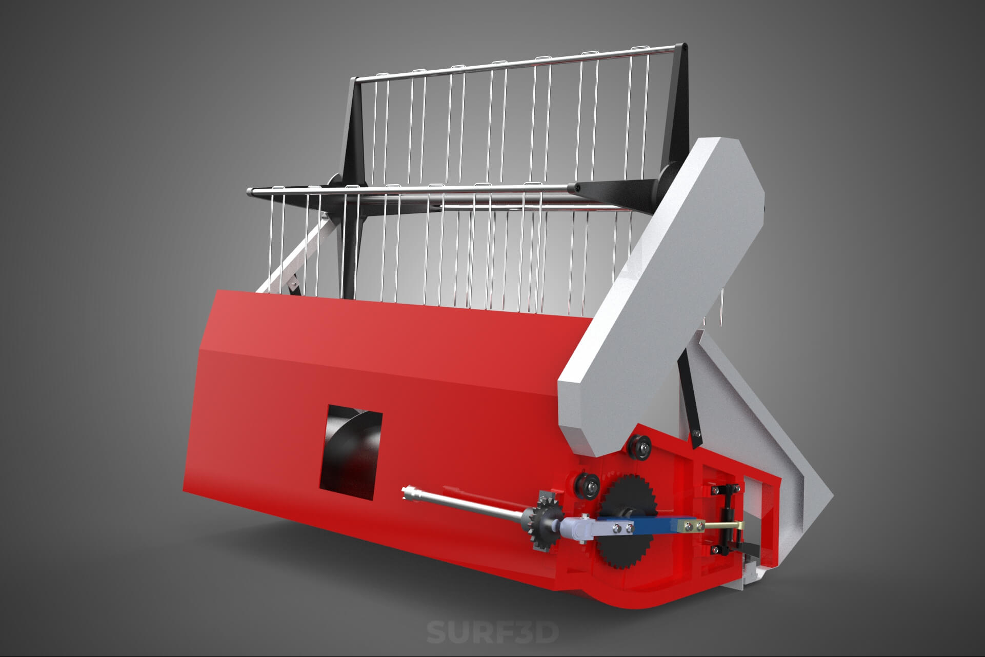 Combine Harvester Grain Header Harvesting Auger Blade Cutter 3D Model