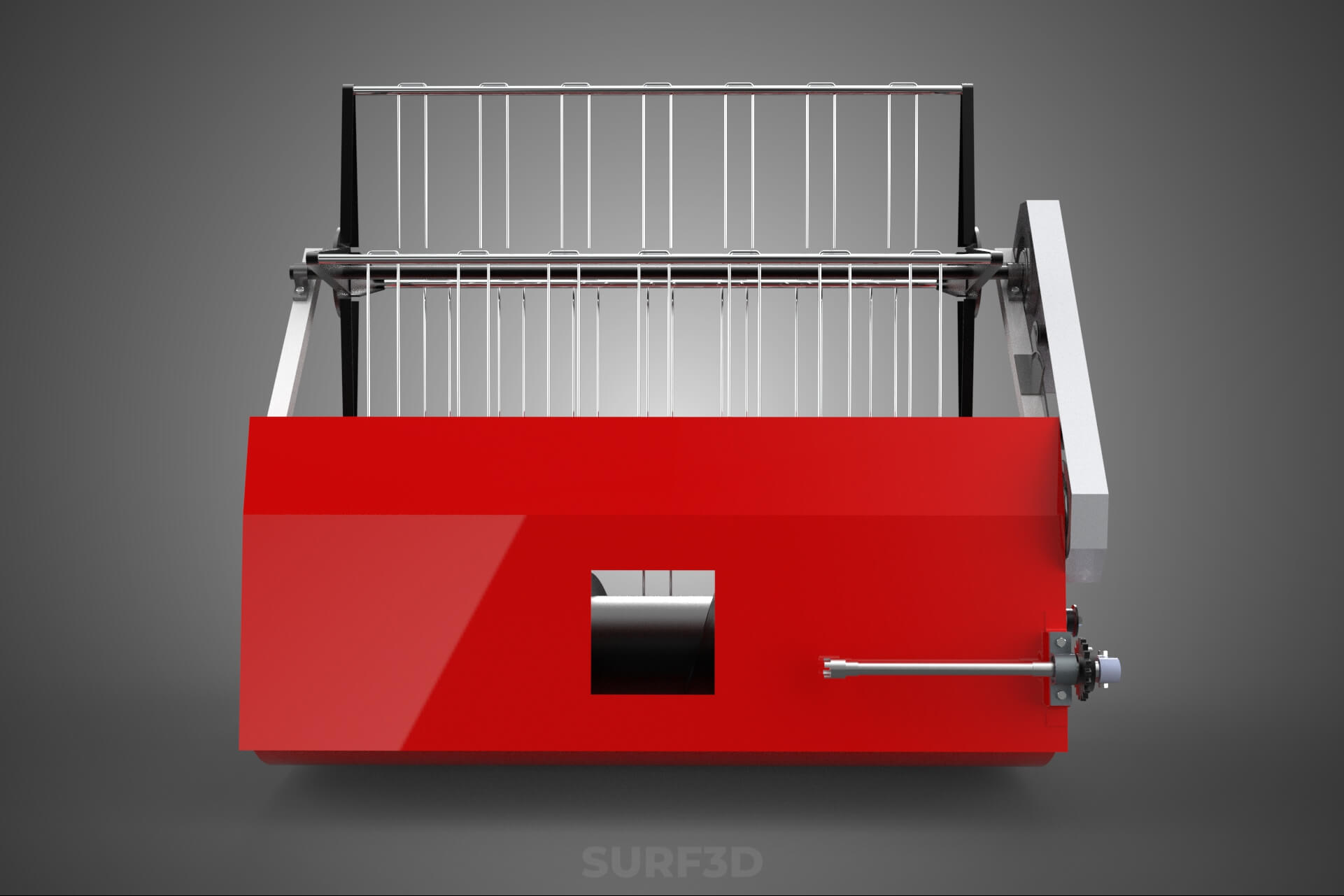 Combine Harvester Grain Header Harvesting Auger Blade Cutter 3D Model