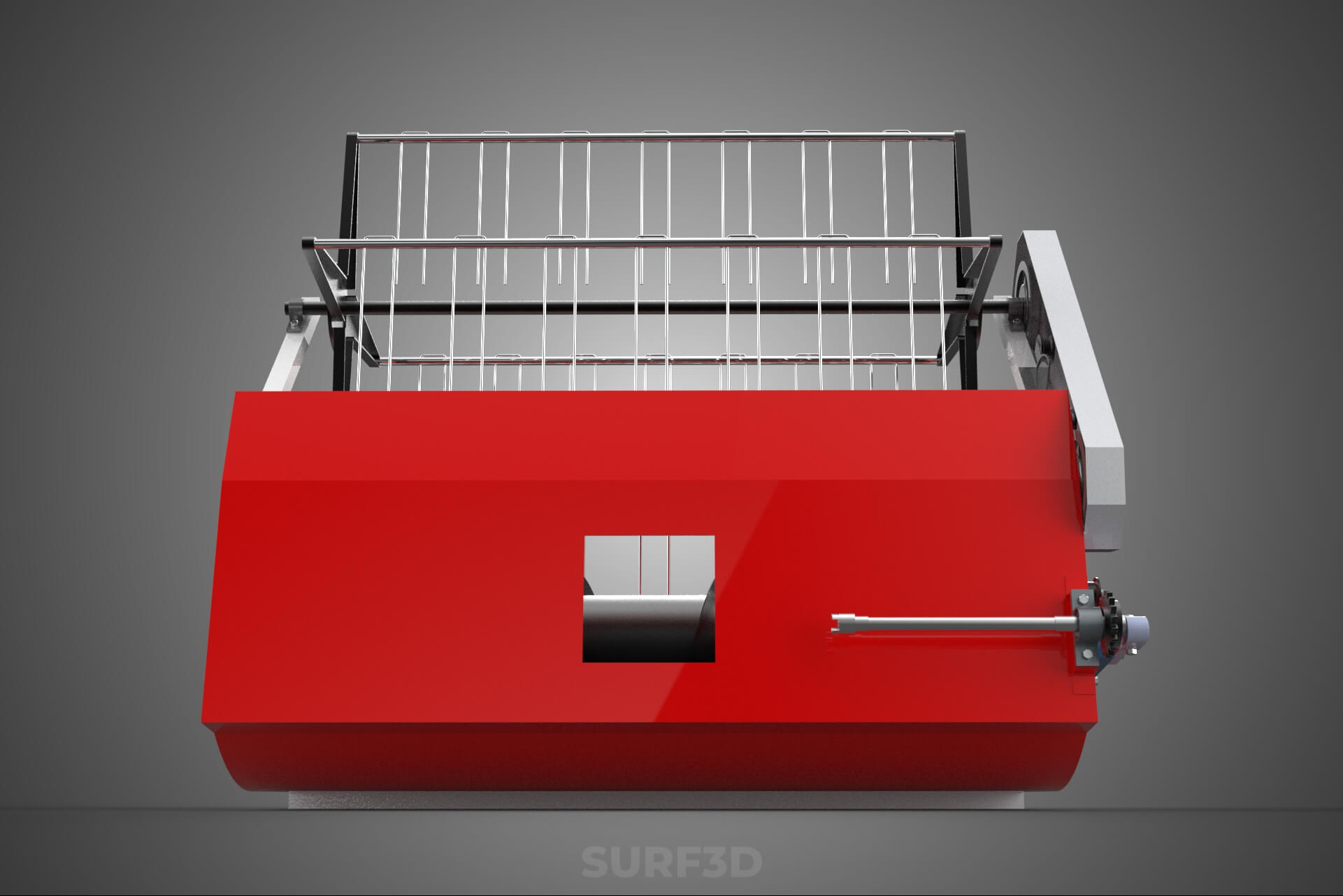 Combine Harvester Grain Header Harvesting Auger Blade Cutter 3D Model