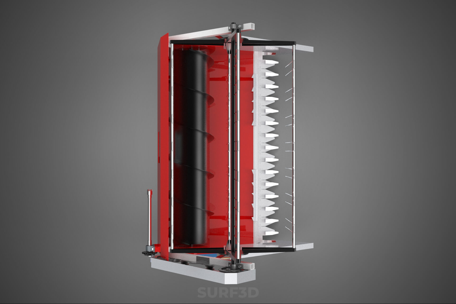 Combine Harvester Grain Header Harvesting Auger Blade Cutter 3D Model
