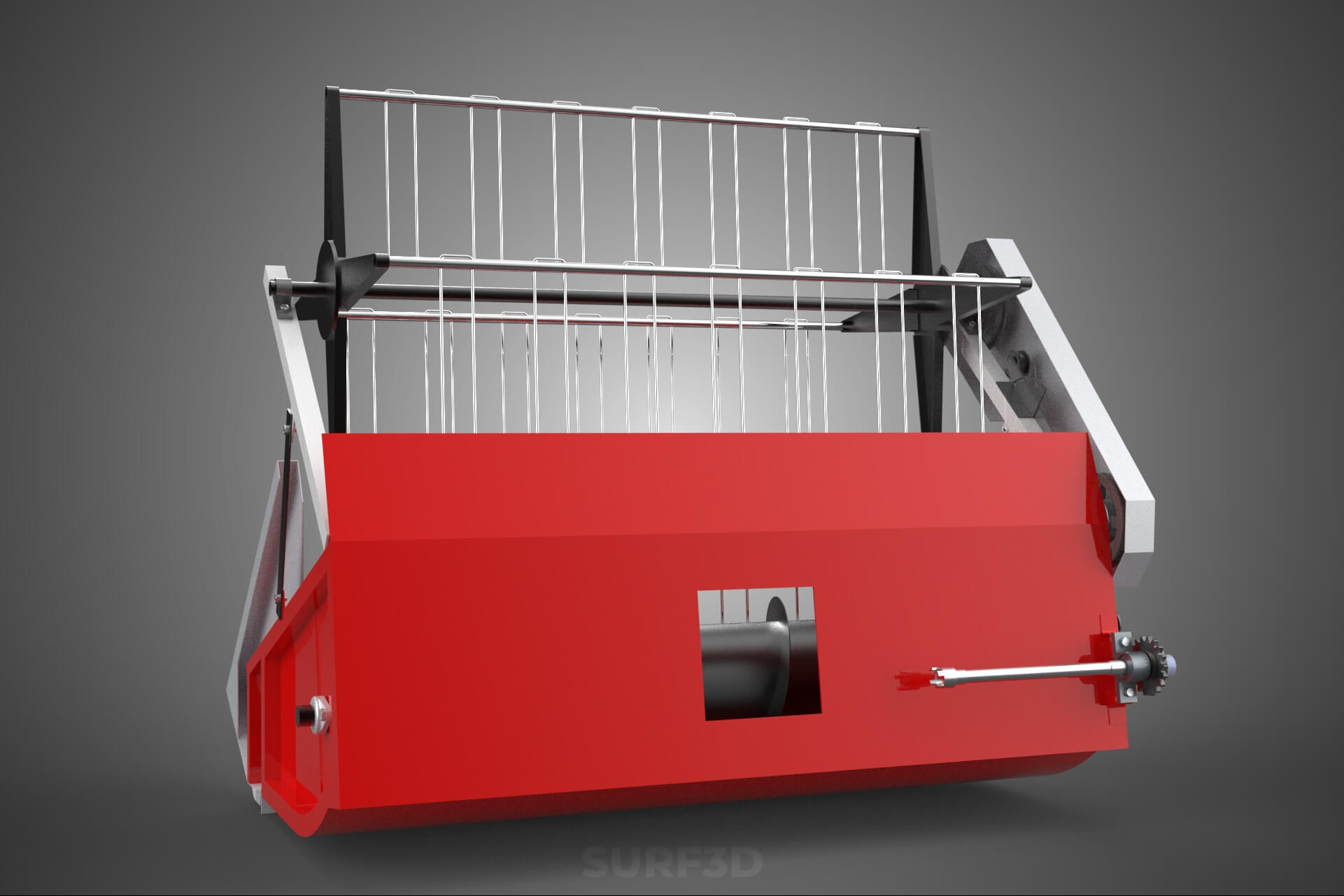 Combine Harvester Grain Header Harvesting Auger Blade Cutter 3D Model