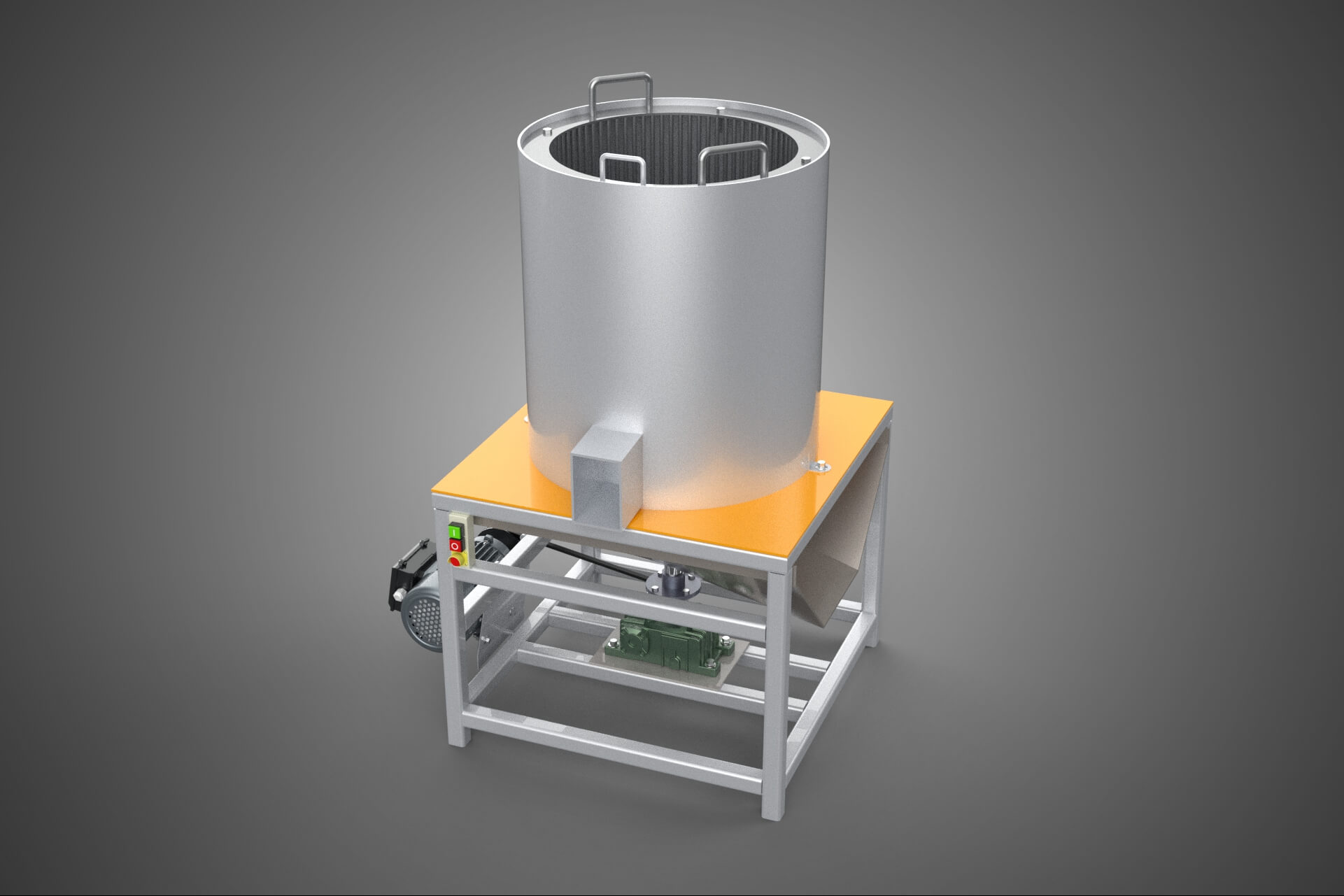 Durian Stone Flesh Separator Extractor Centrifuge Machine 3D Model