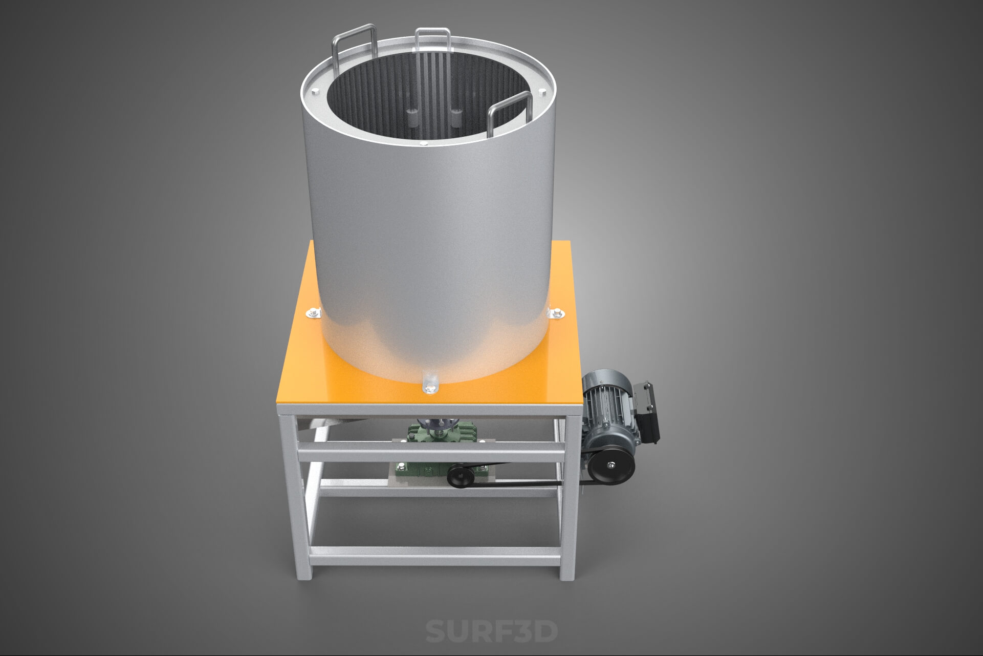 Durian Stone Flesh Separator Extractor Centrifuge Machine 3D Model