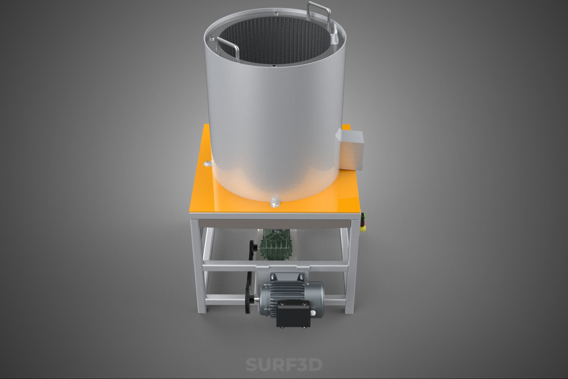 Durian Stone Flesh Separator Extractor Centrifuge Machine 3D Model