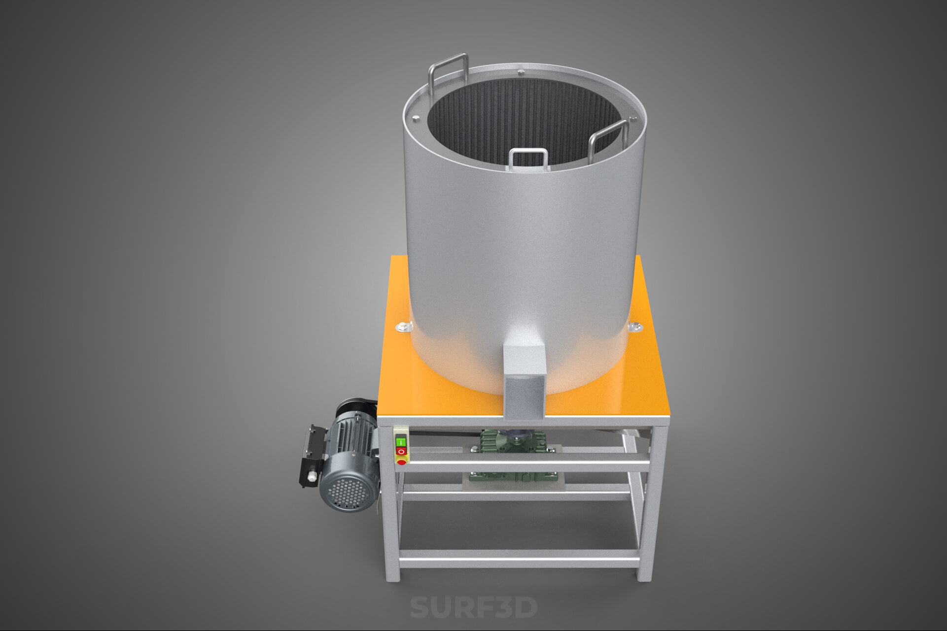 Durian Stone Flesh Separator Extractor Centrifuge Machine 3D Model