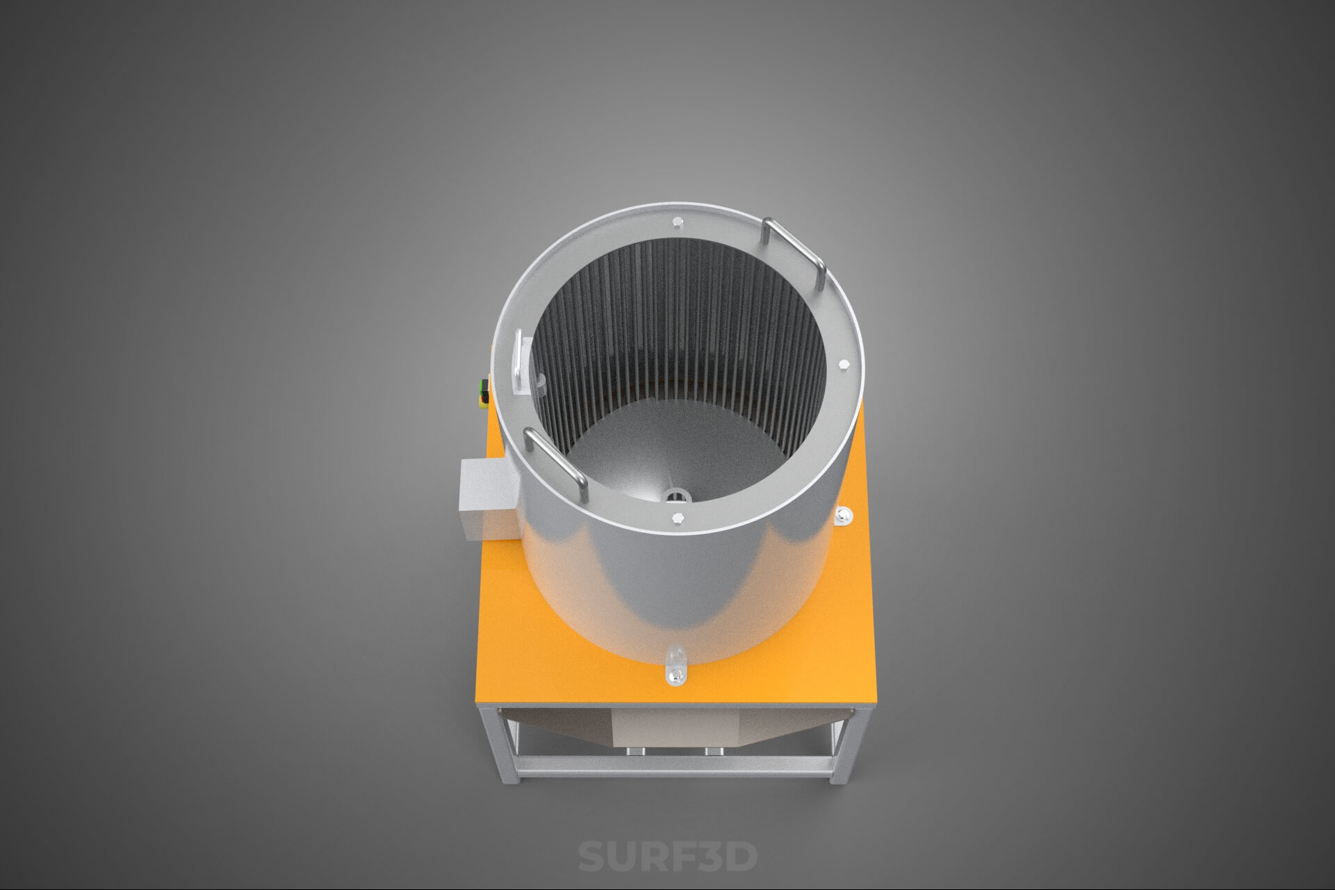 Durian Stone Flesh Separator Extractor Centrifuge Machine 3D Model