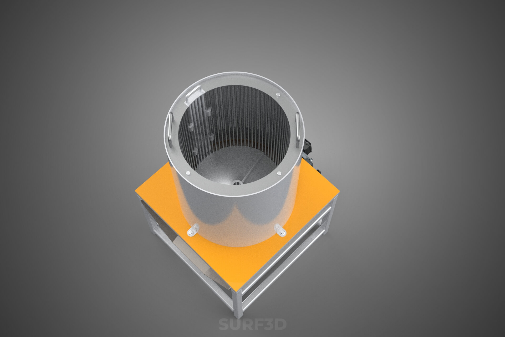 Durian Stone Flesh Separator Extractor Centrifuge Machine 3D Model