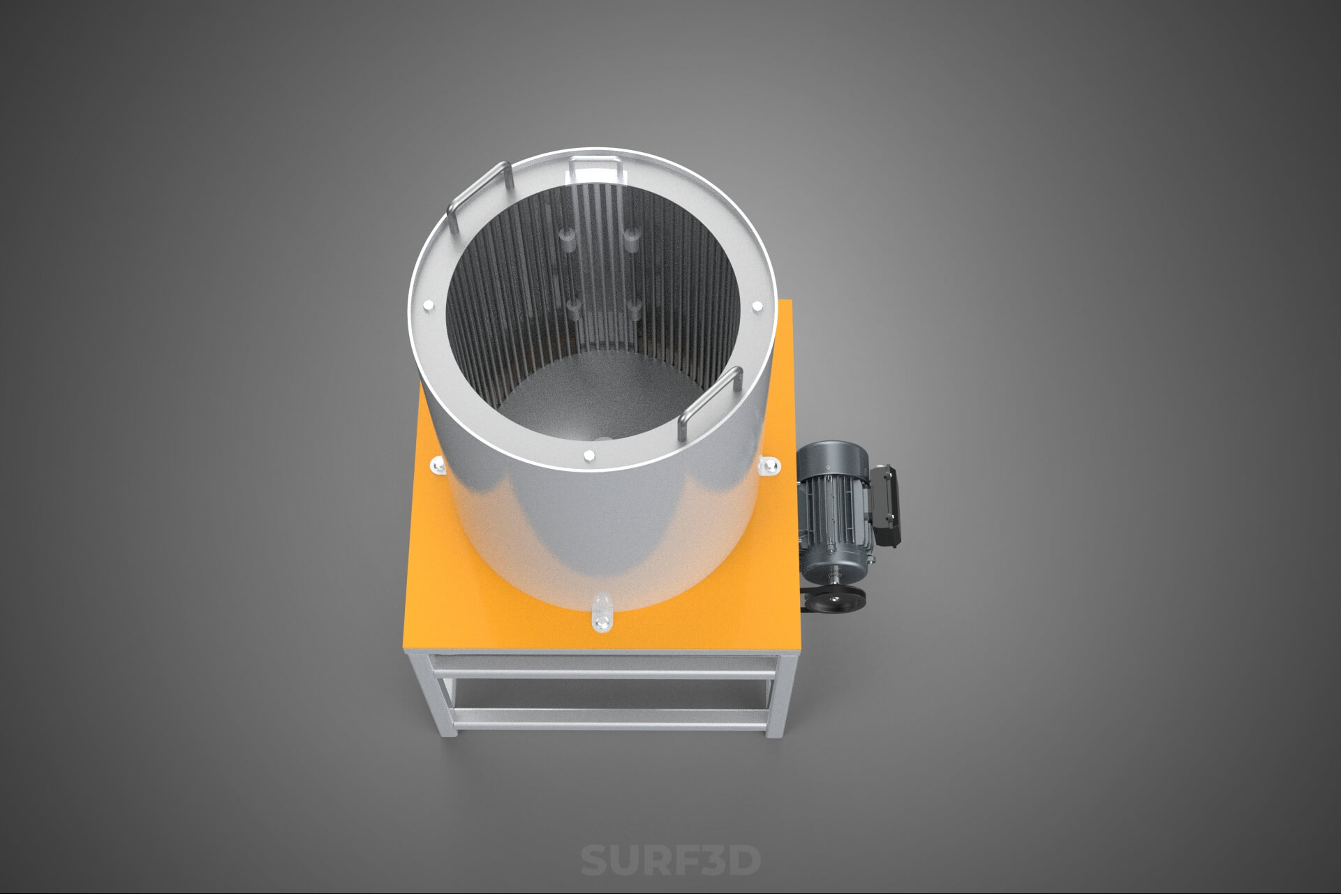 Durian Stone Flesh Separator Extractor Centrifuge Machine 3D Model
