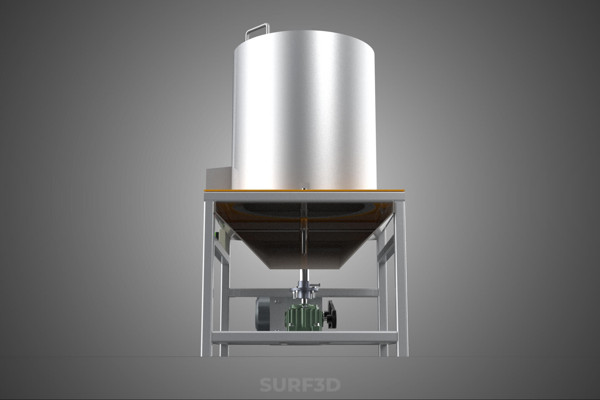 Durian Stone Flesh Separator Extractor Centrifuge Machine 3D Model