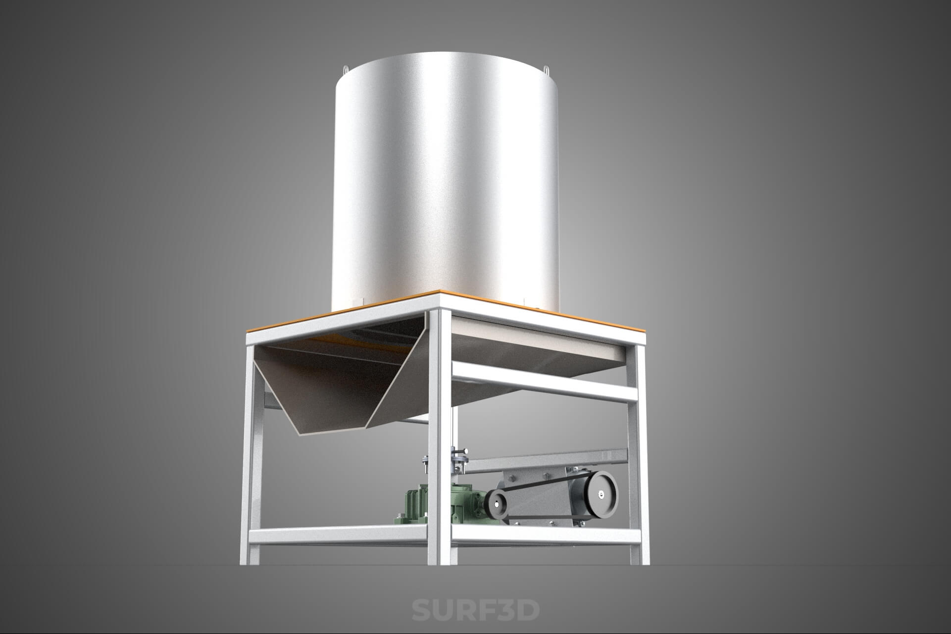Durian Stone Flesh Separator Extractor Centrifuge Machine 3D Model