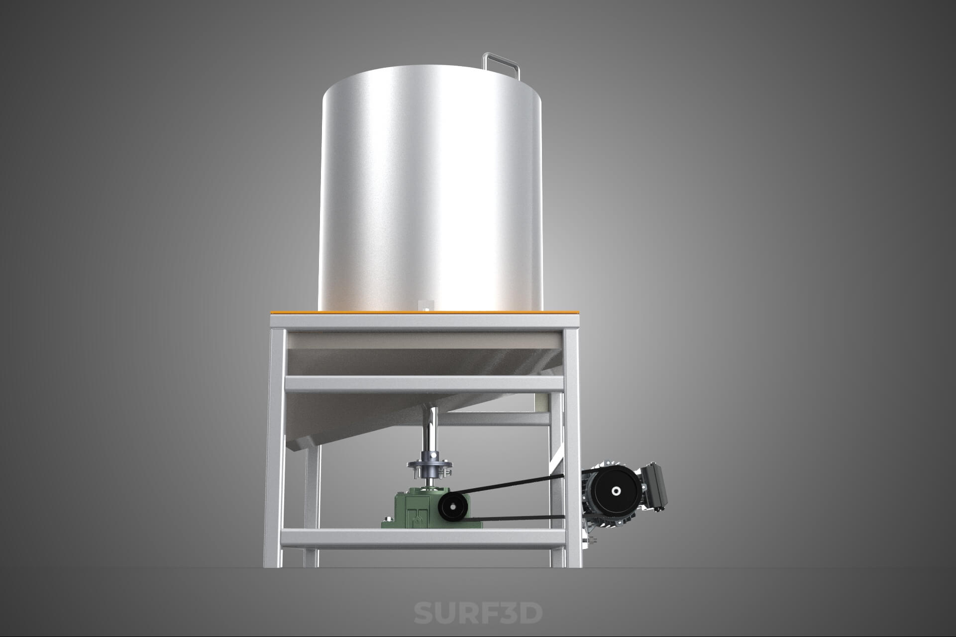 Durian Stone Flesh Separator Extractor Centrifuge Machine 3D Model
