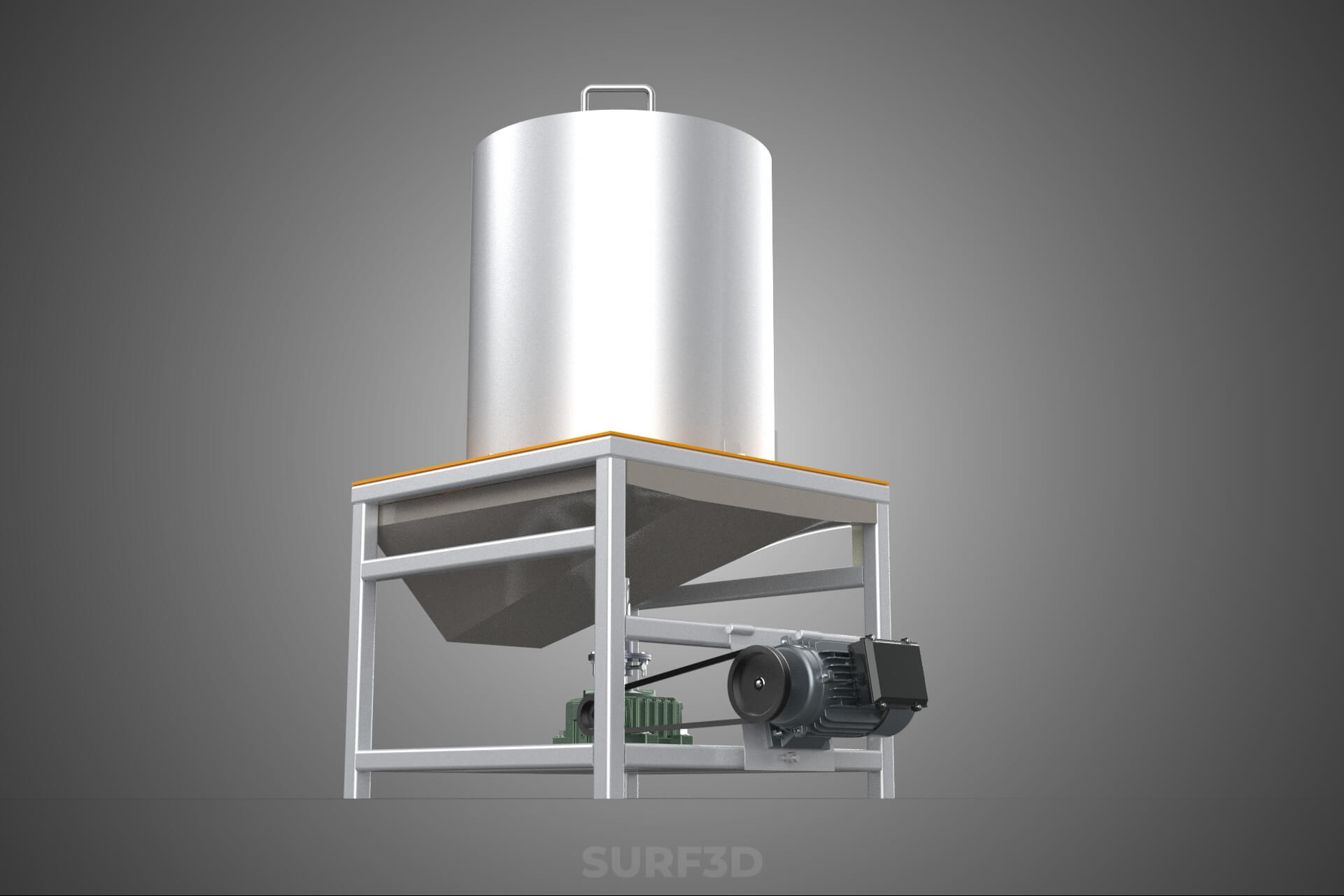 Durian Stone Flesh Separator Extractor Centrifuge Machine 3D Model