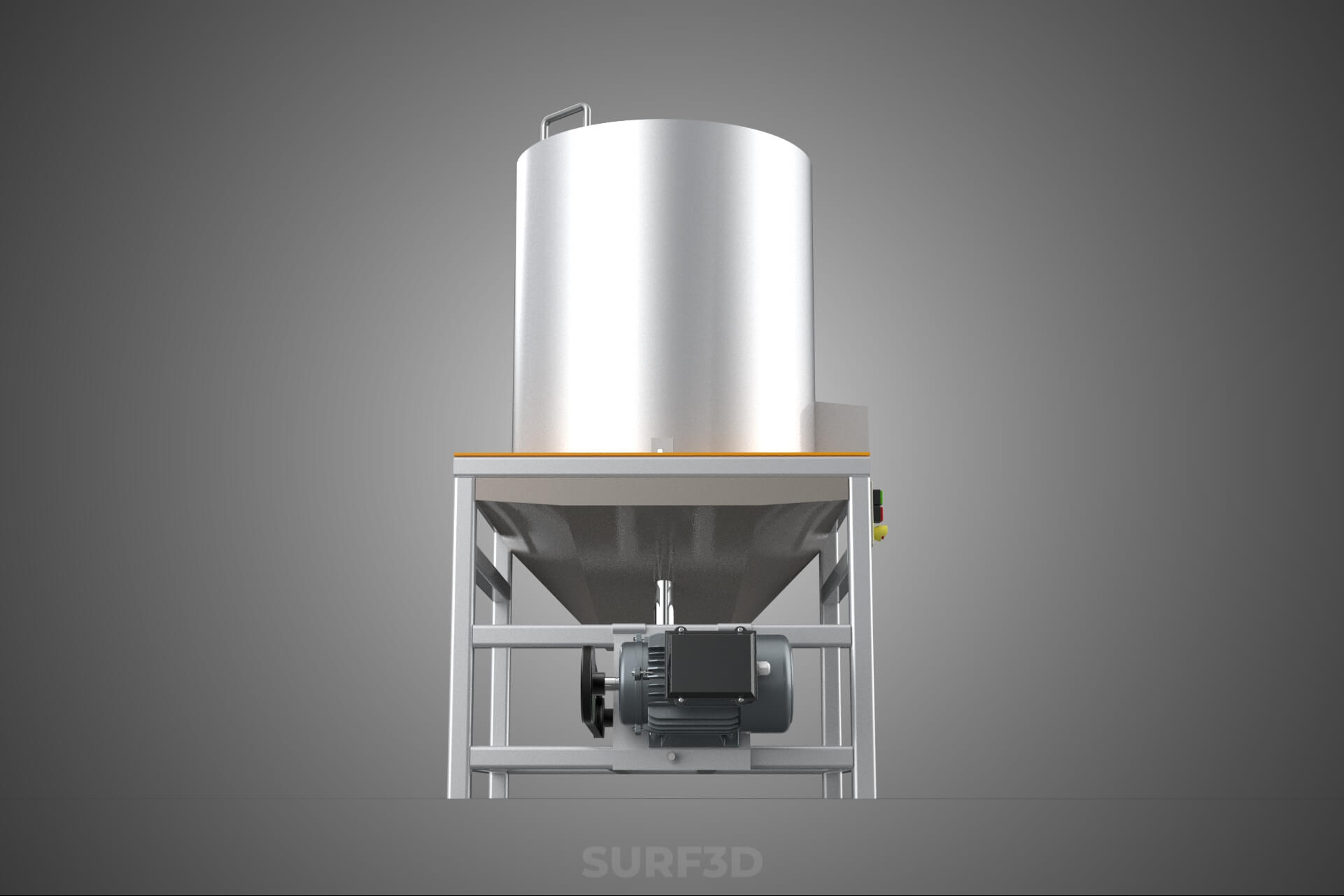 Durian Stone Flesh Separator Extractor Centrifuge Machine 3D Model