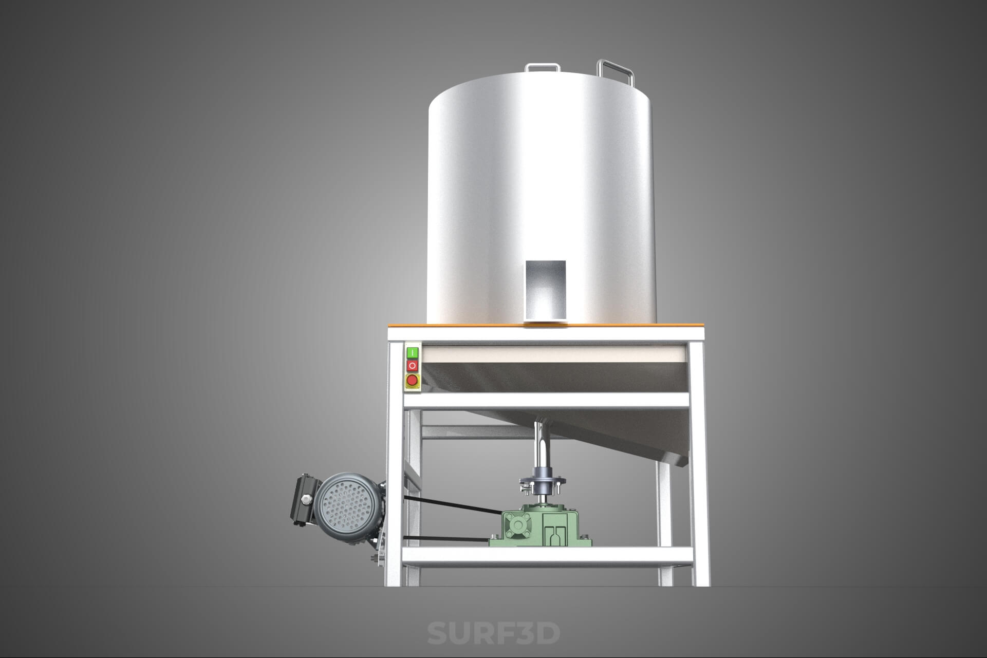 Durian Stone Flesh Separator Extractor Centrifuge Machine 3D Model