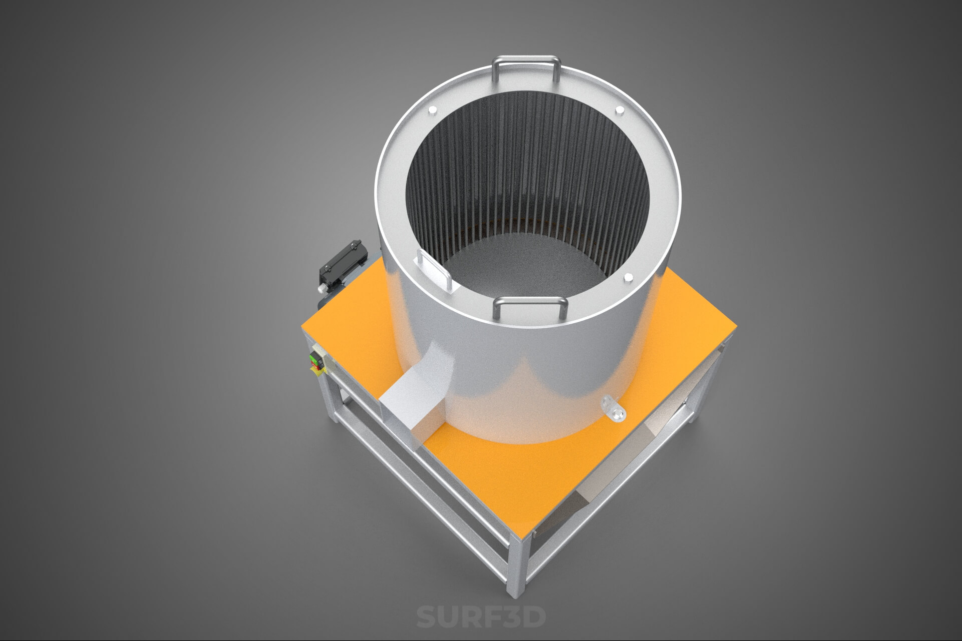 Durian Stone Flesh Separator Extractor Centrifuge Machine 3D Model