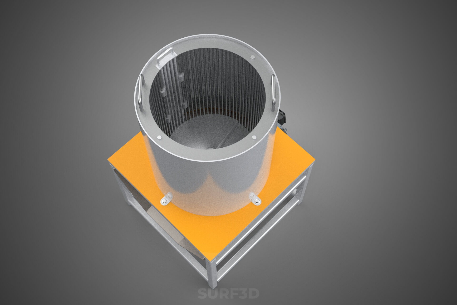 Durian Stone Flesh Separator Extractor Centrifuge Machine 3D Model