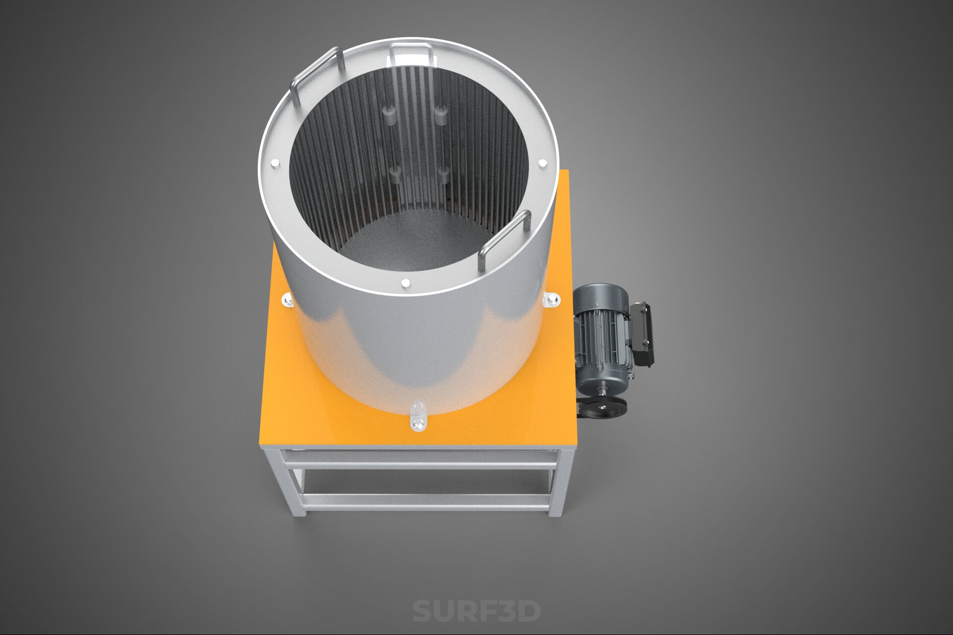 Durian Stone Flesh Separator Extractor Centrifuge Machine 3D Model