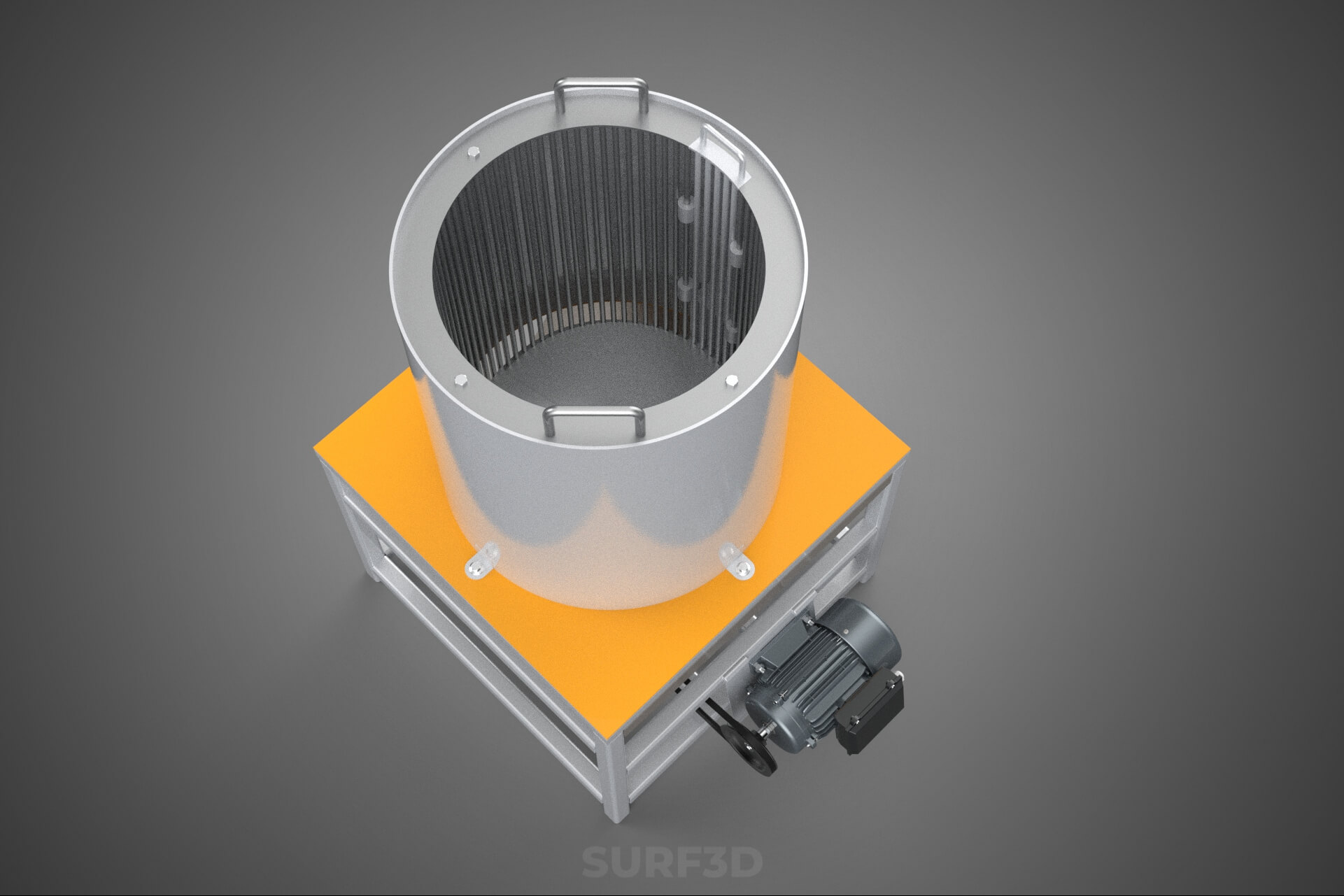 Durian Stone Flesh Separator Extractor Centrifuge Machine 3D Model