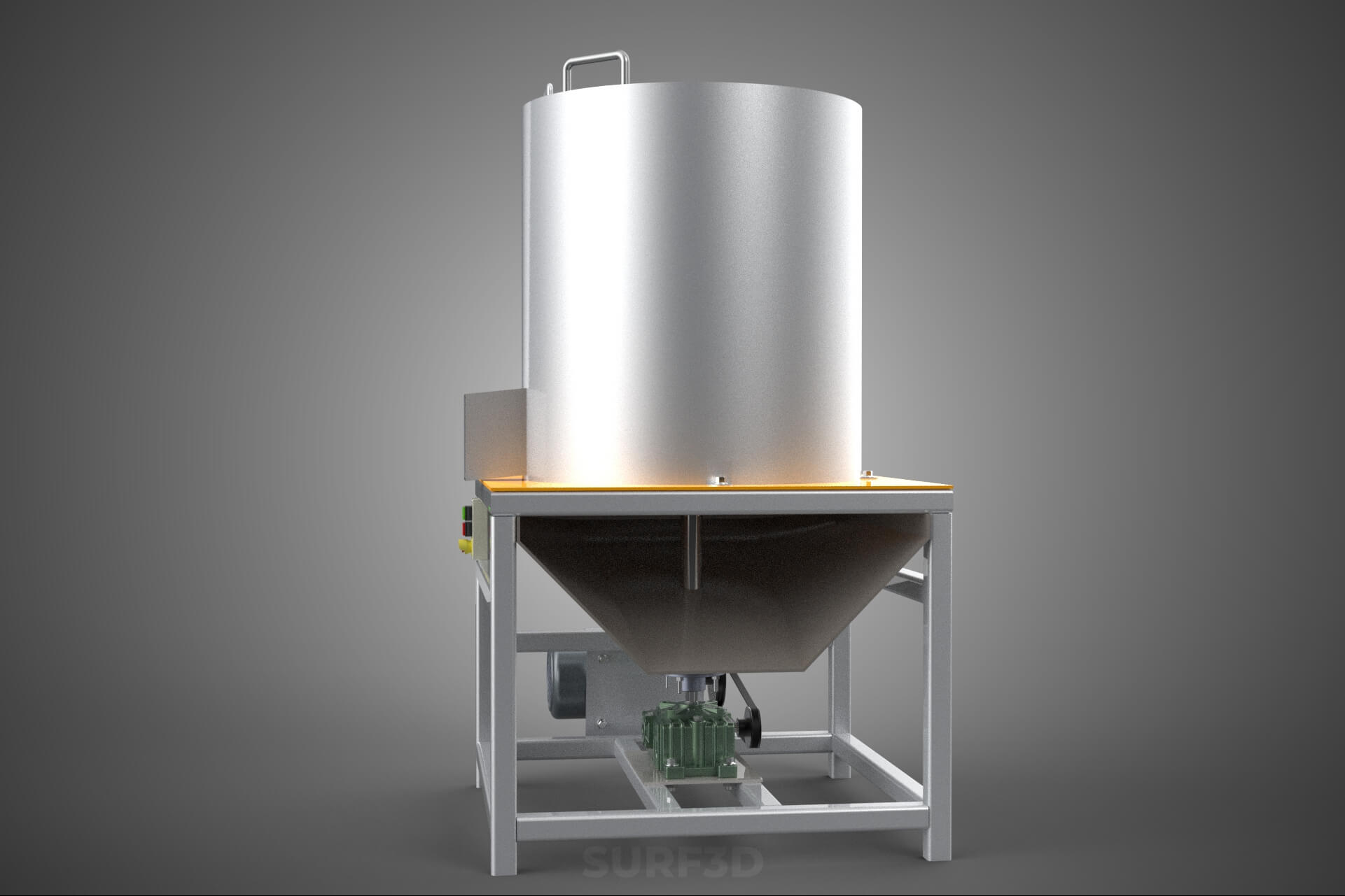 Durian Stone Flesh Separator Extractor Centrifuge Machine 3D Model